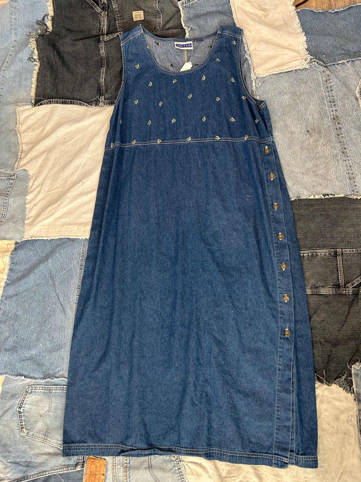 Vintage Denim Button up Dress