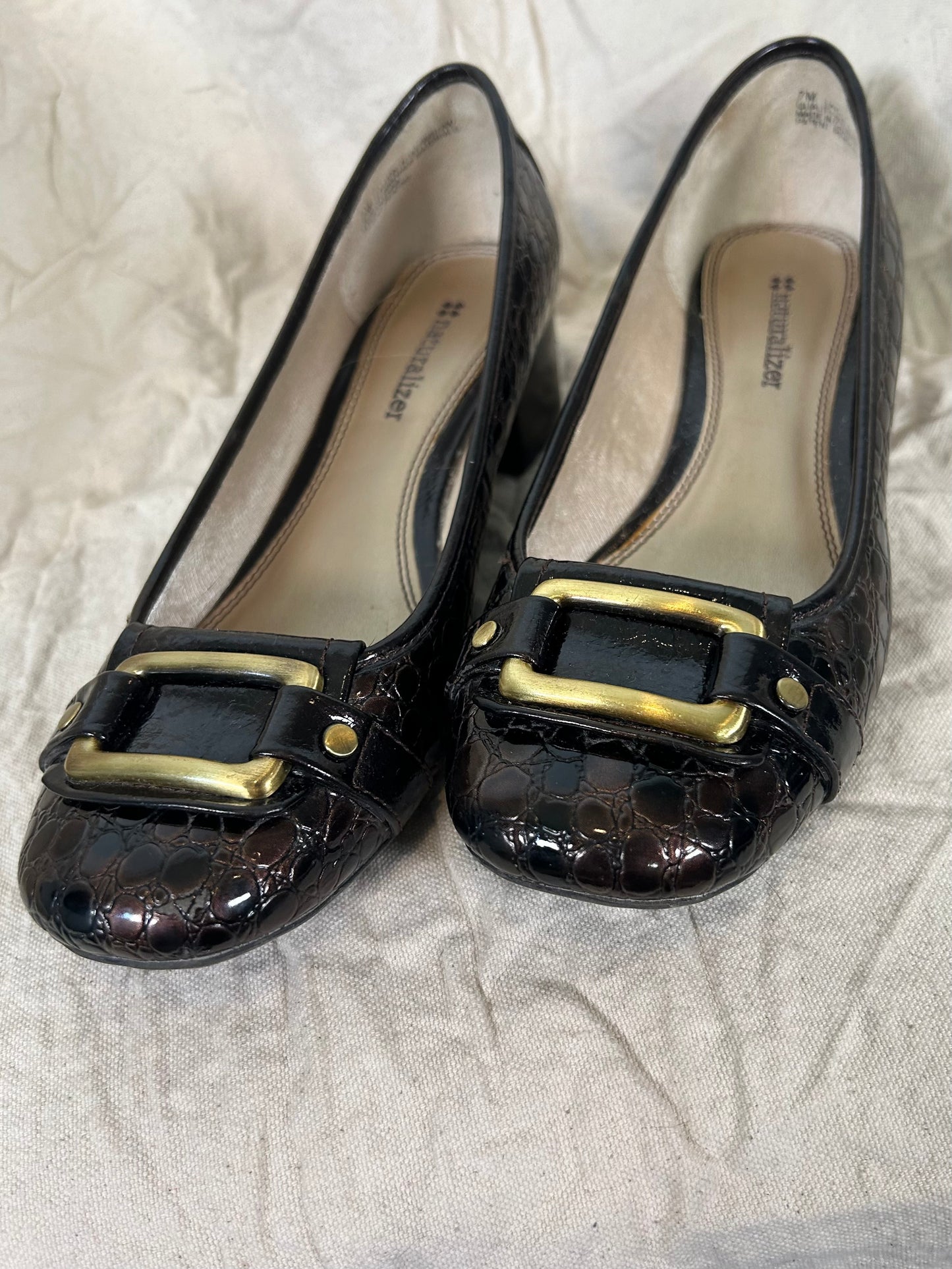 Vintage Buckled Heels