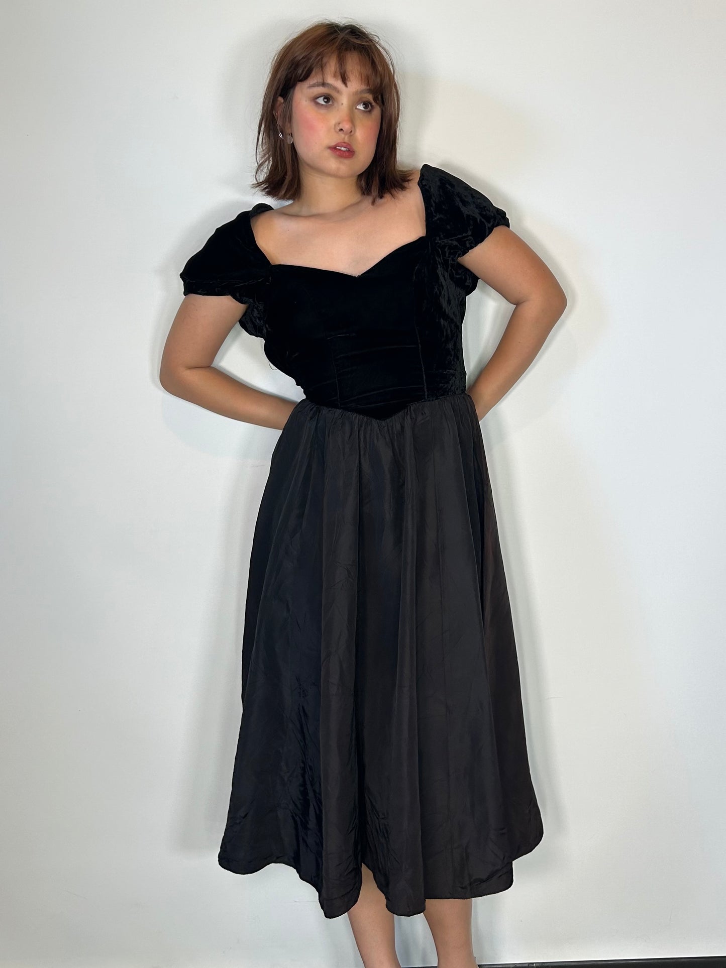 Vintage 80s Gothic Dress