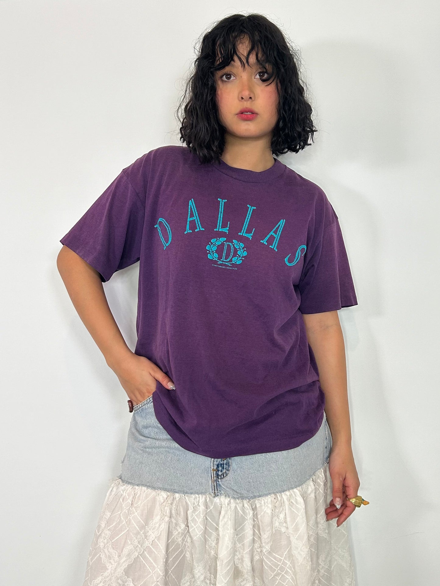 Vintage Purple Dallas Tee