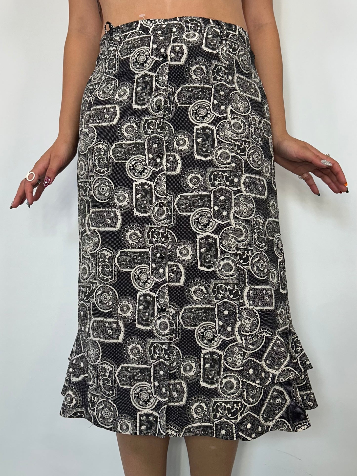 Vintage Patterned Skirt