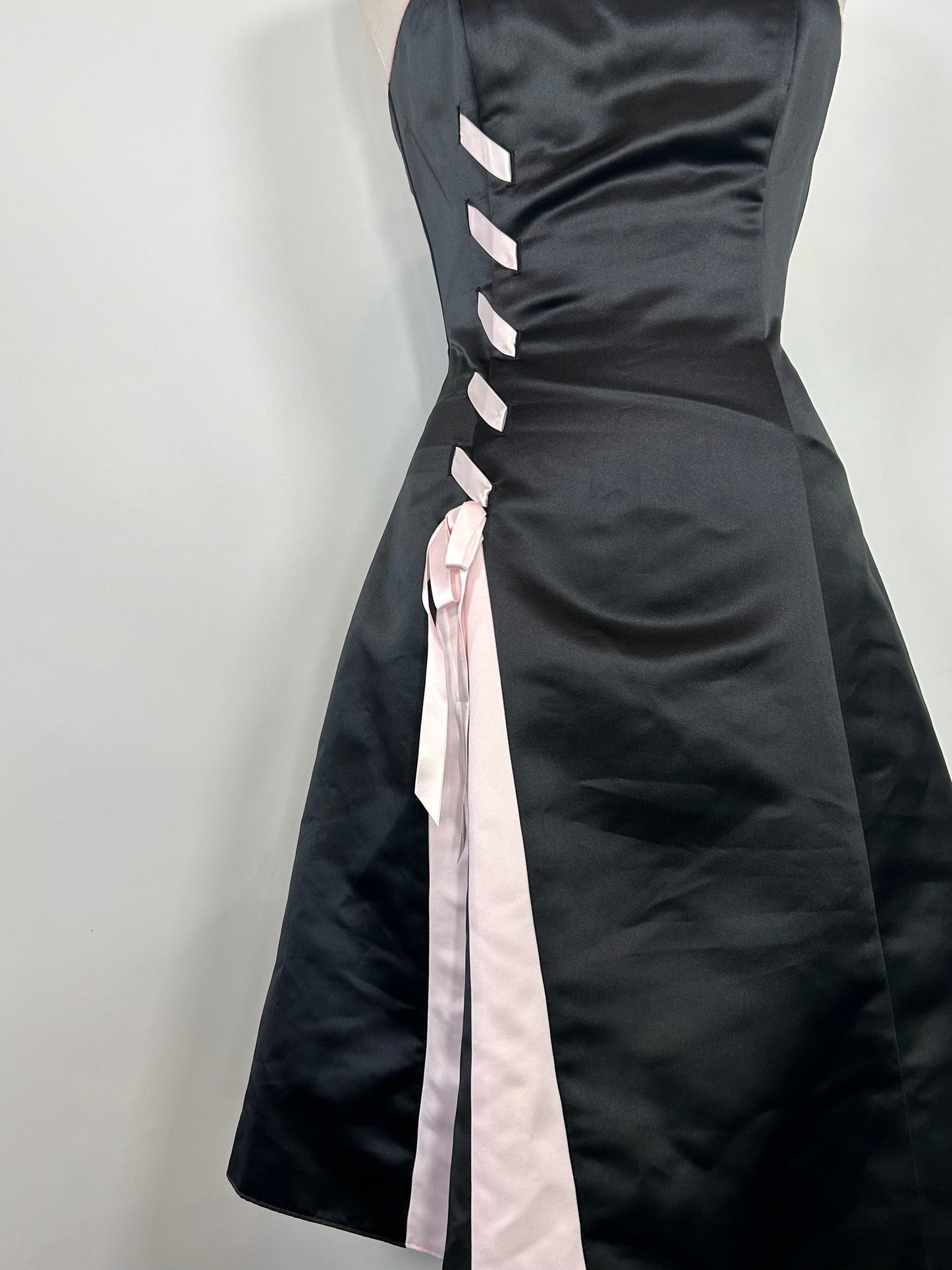 Vintage Strapless Bow Dress