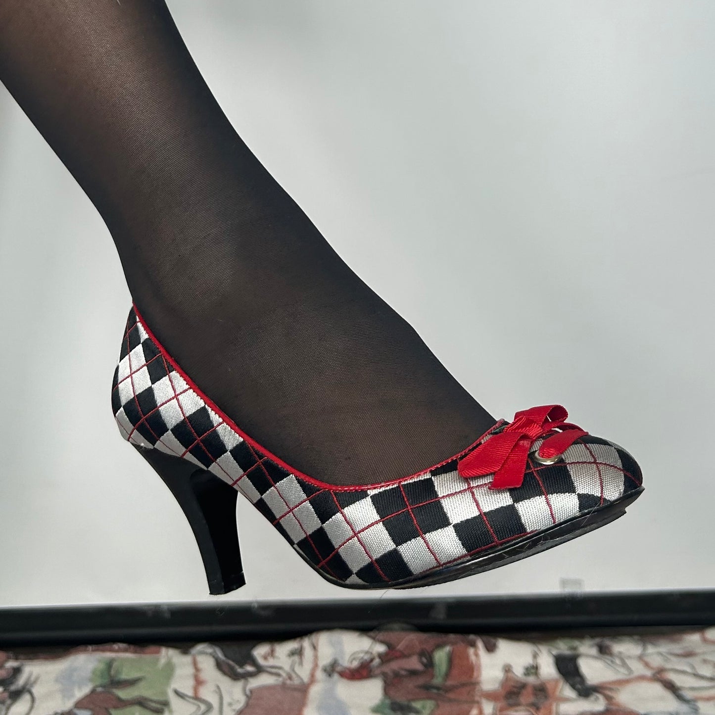 Argyle Kitten Heels
