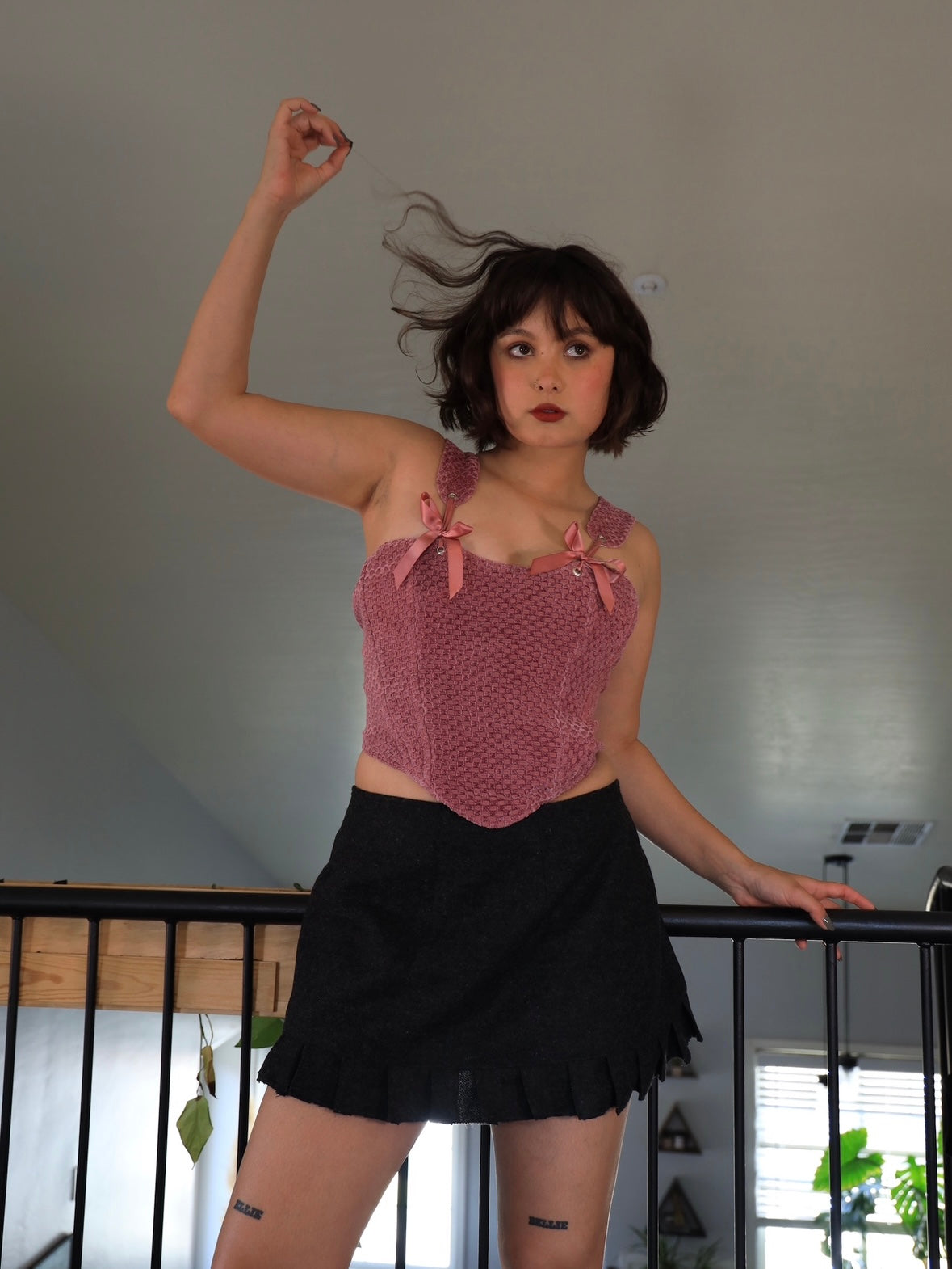 Bows! Bows! Bows! Pink Corset
