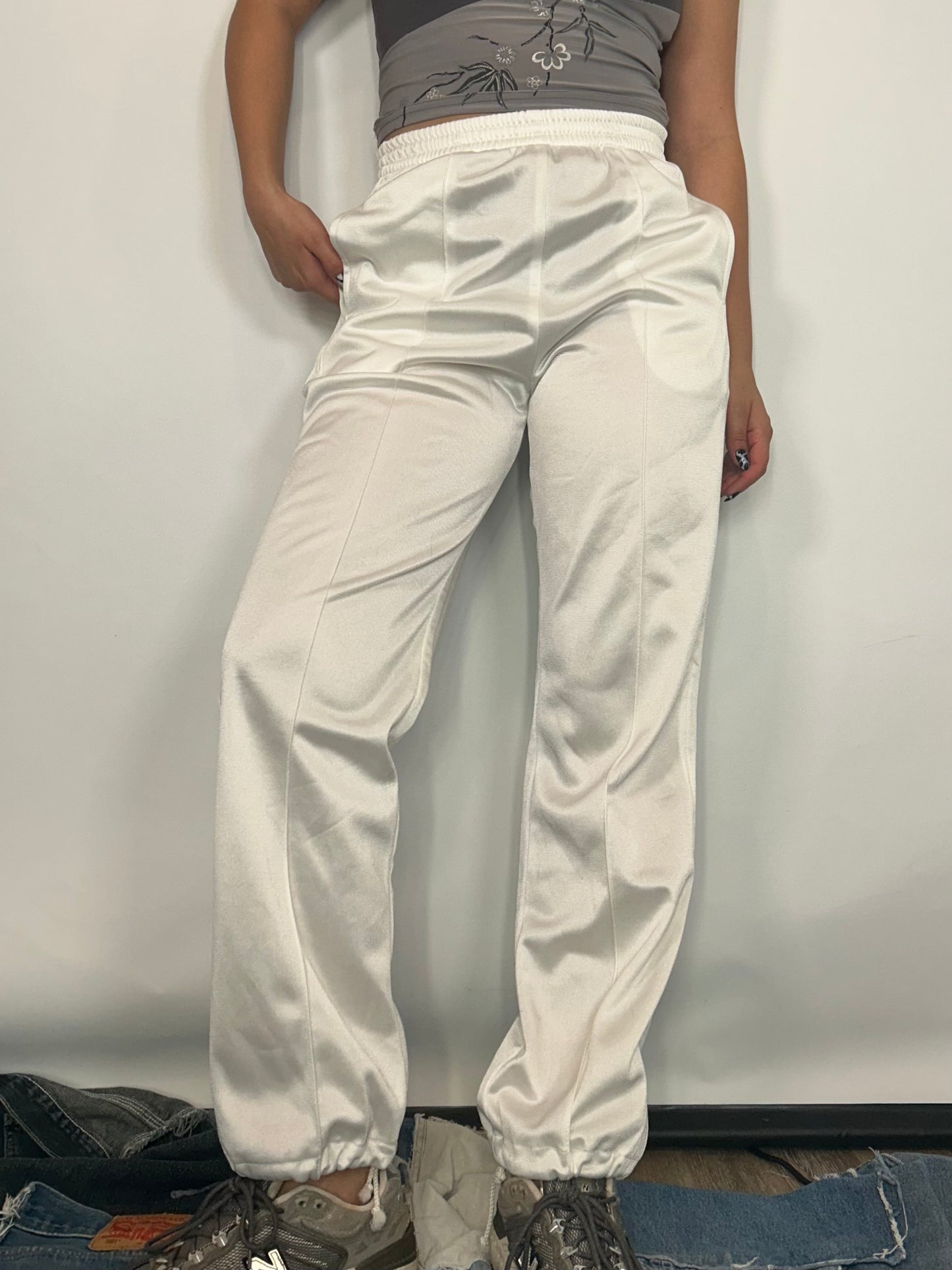 Vintage White Track pant