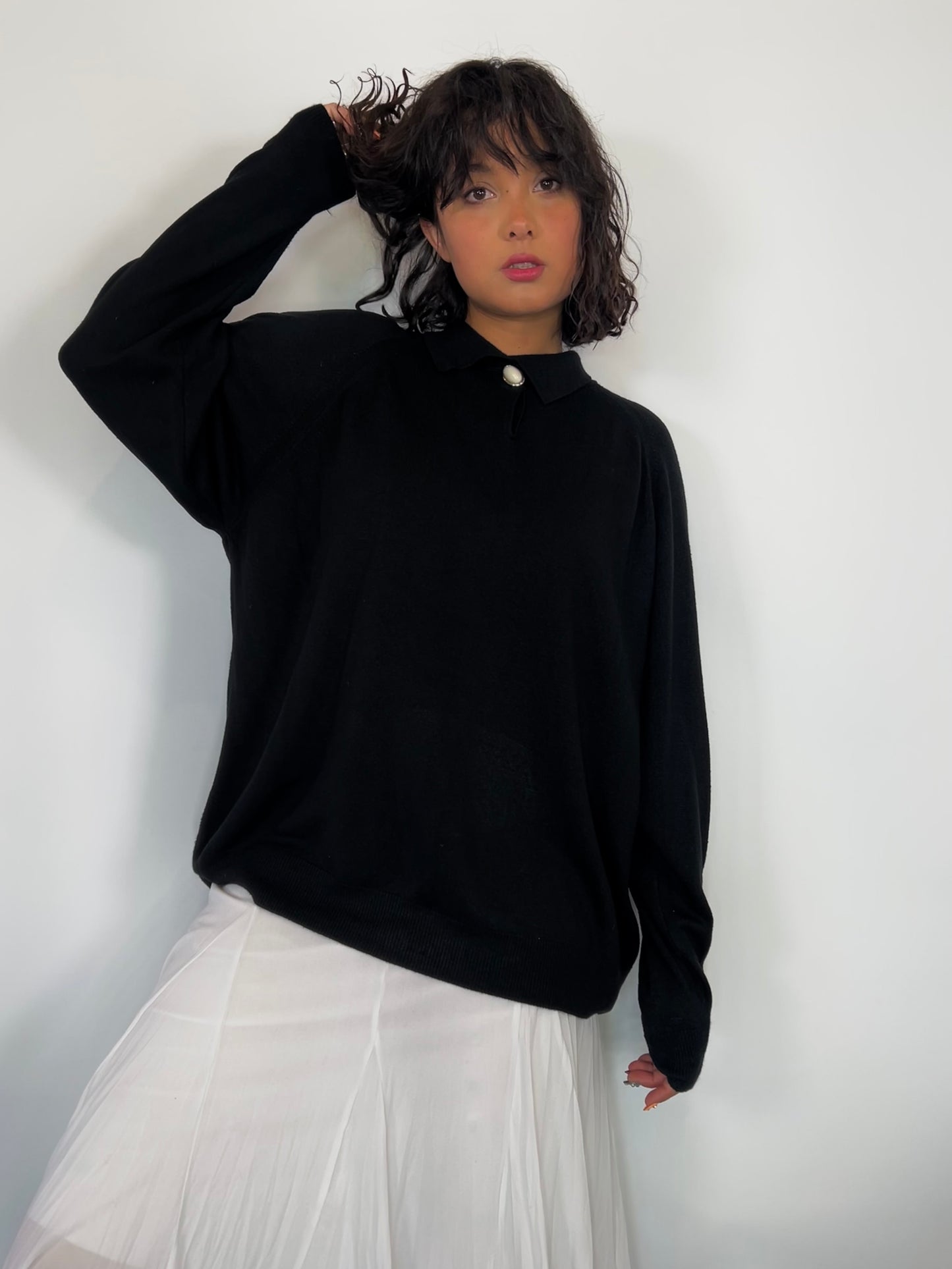 Vintage Pullover Black Sweater