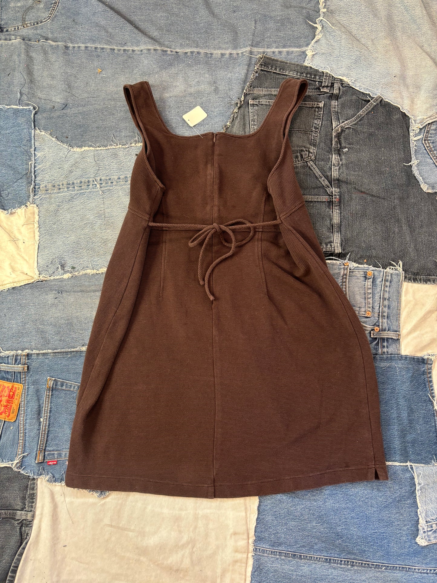 Vintage Ribbed Mini Dress