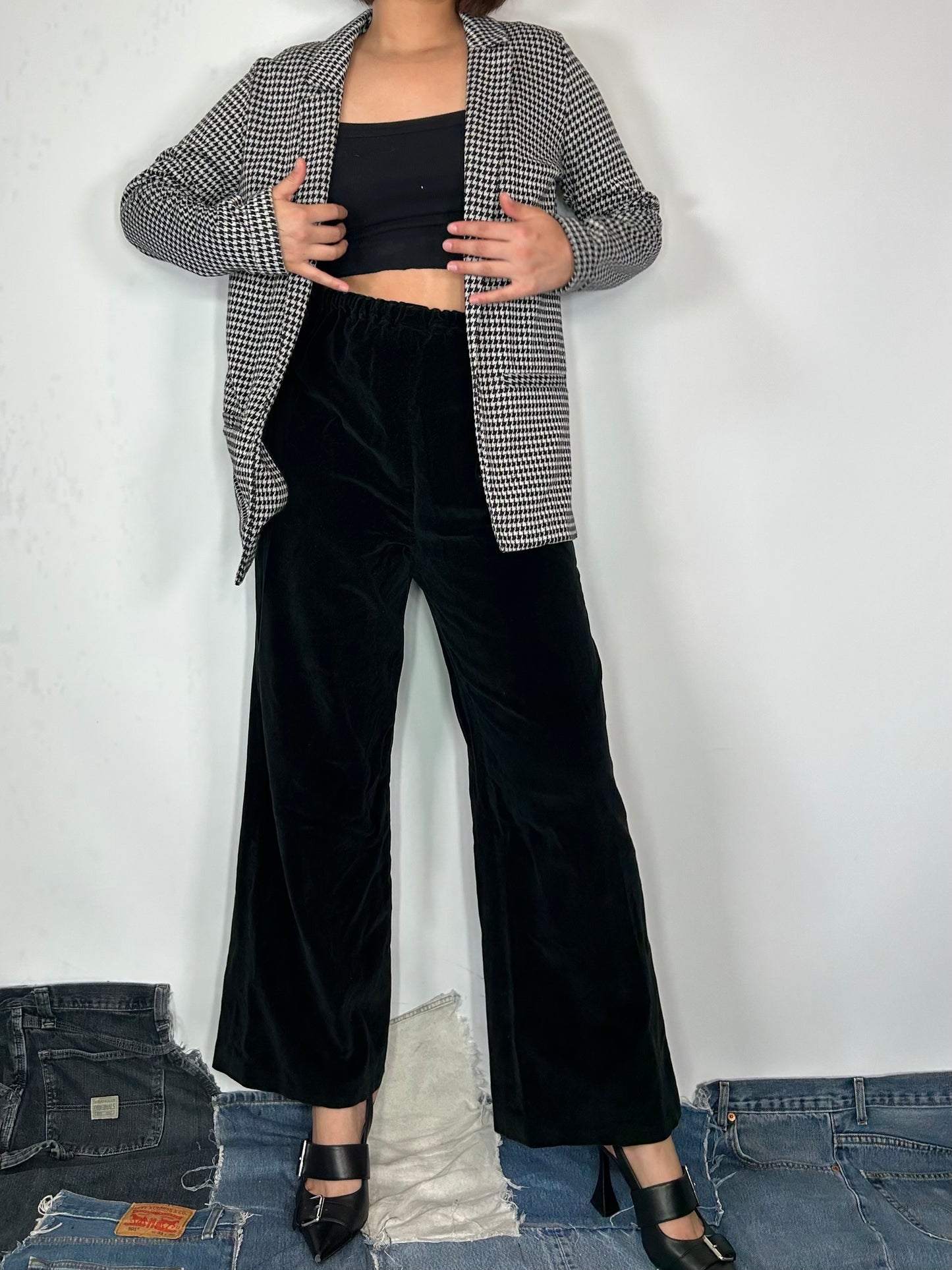 Houndstooth Relaxed Blazer
