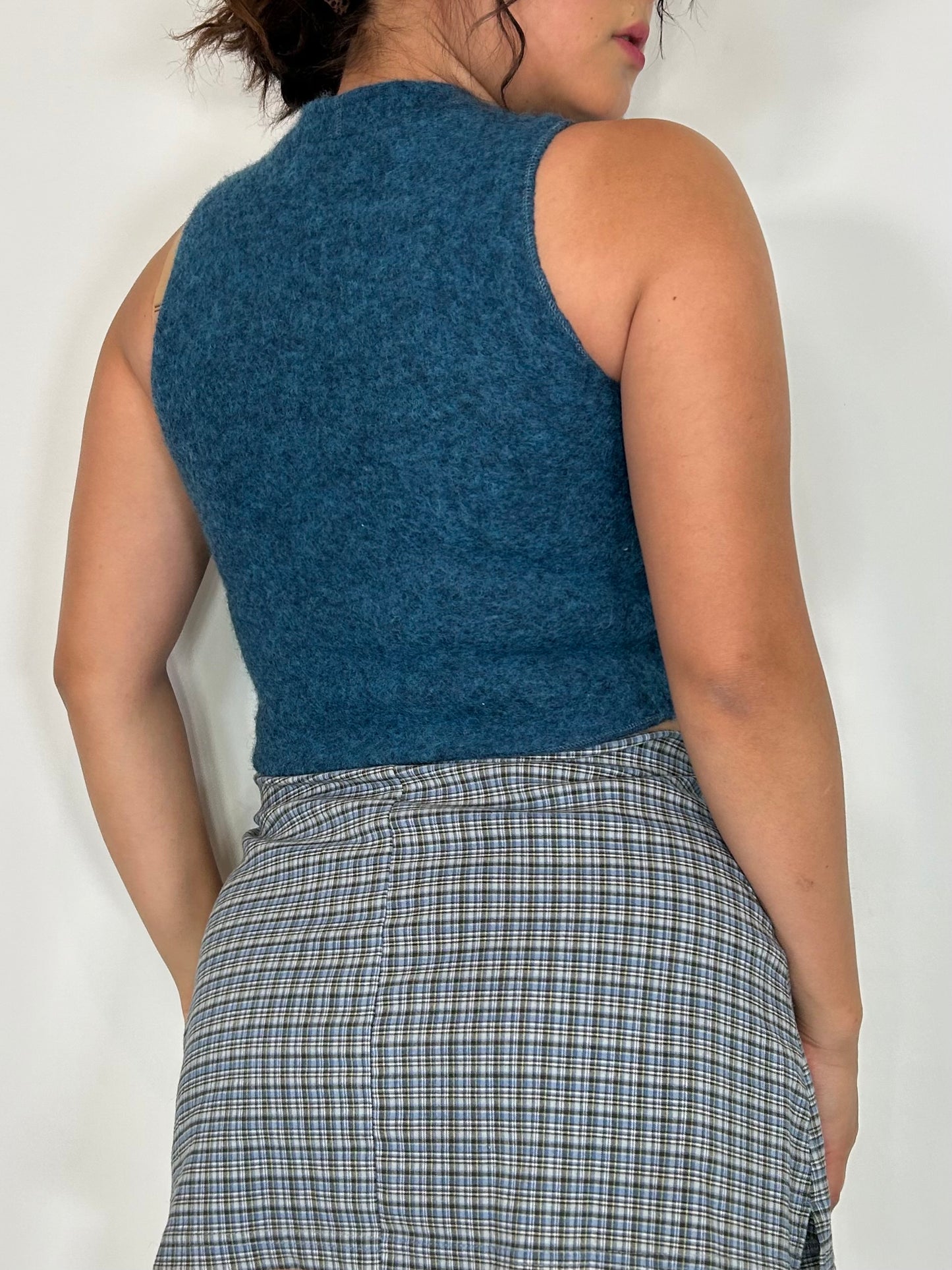 Blue Zip-up Vest