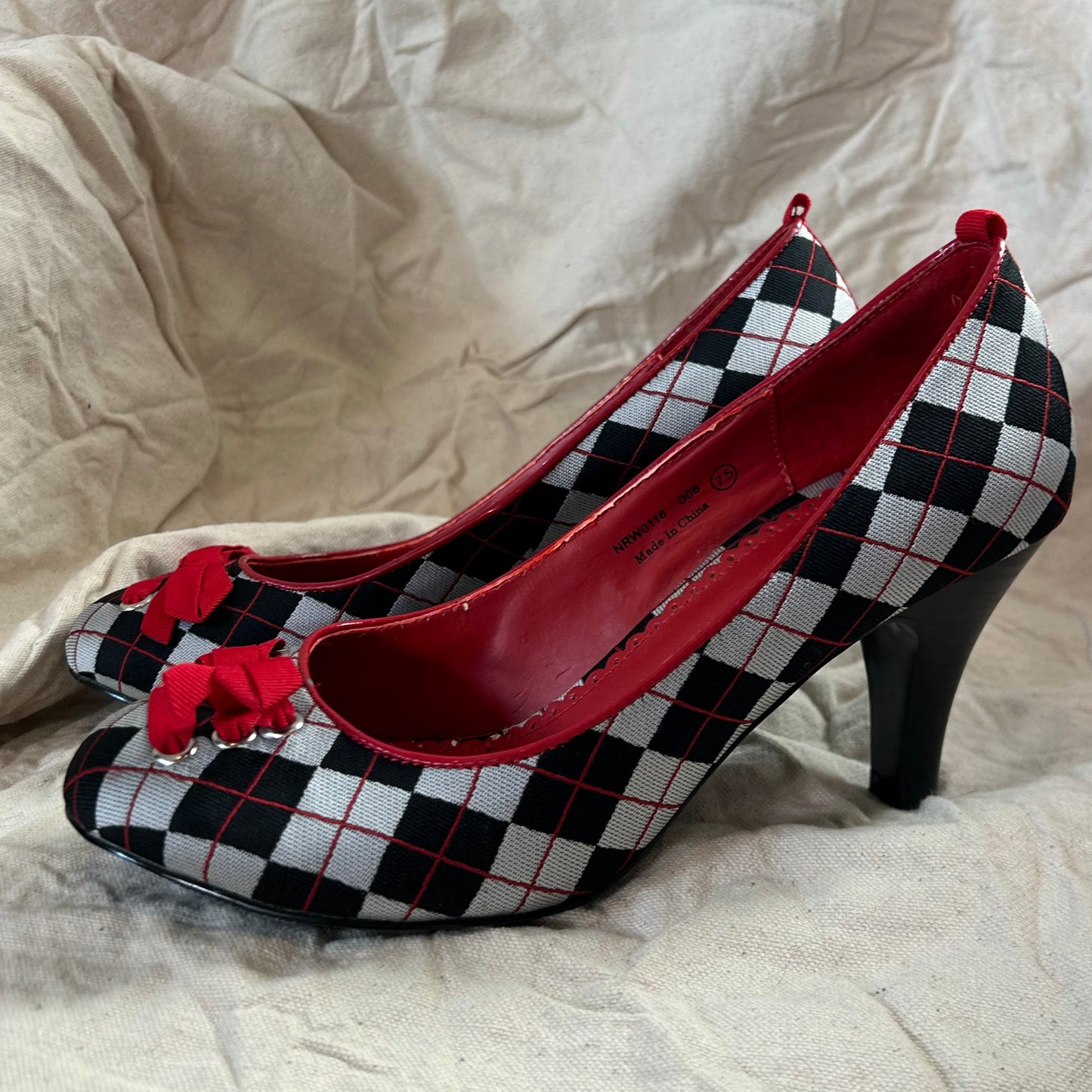 Argyle Kitten Heels