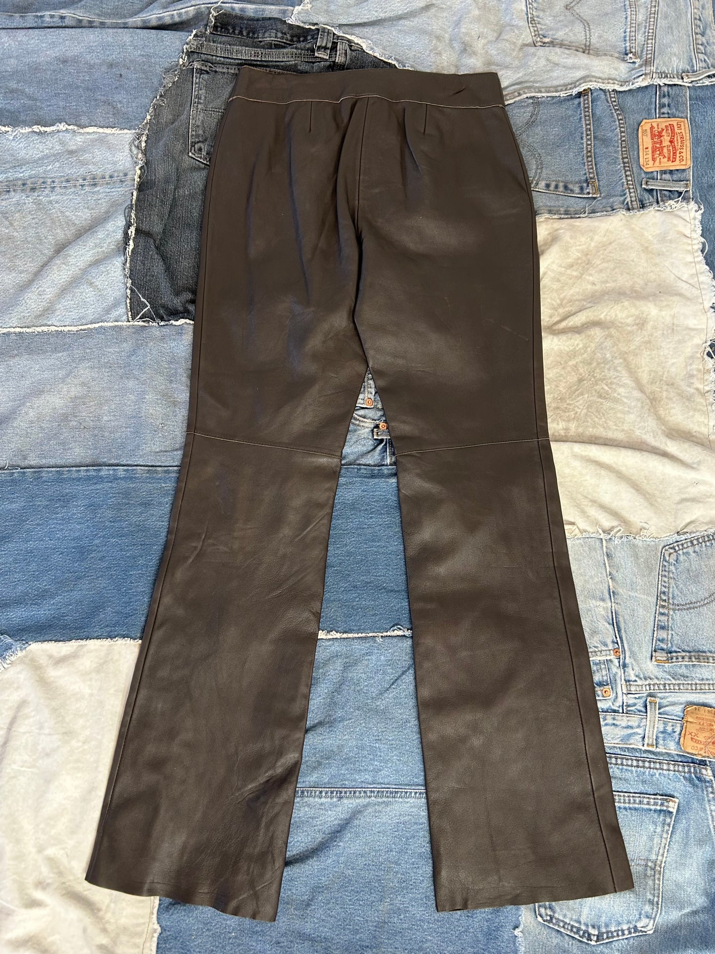 Chocolate Brown Leather Pants