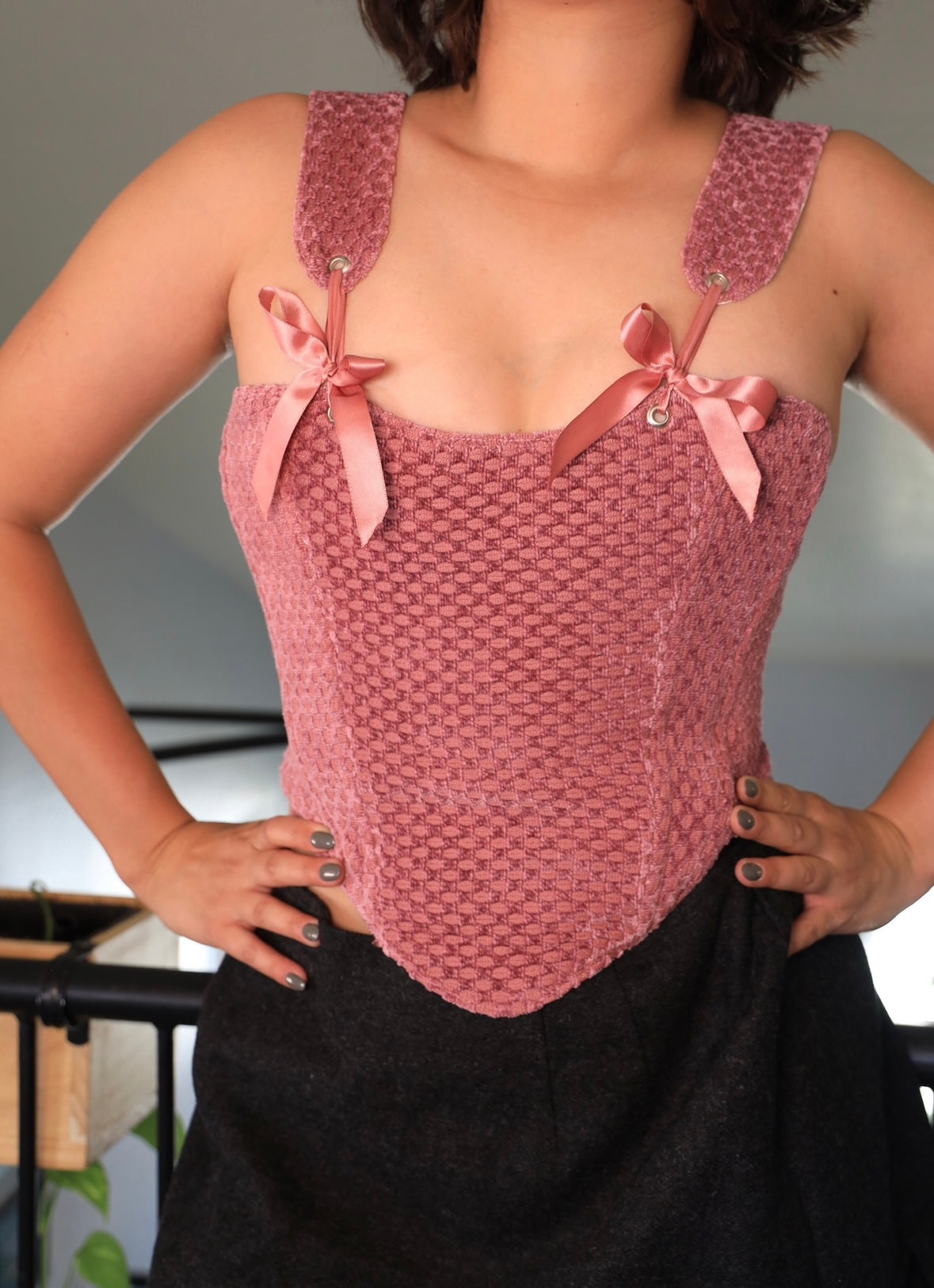 Bows! Bows! Bows! Pink Corset