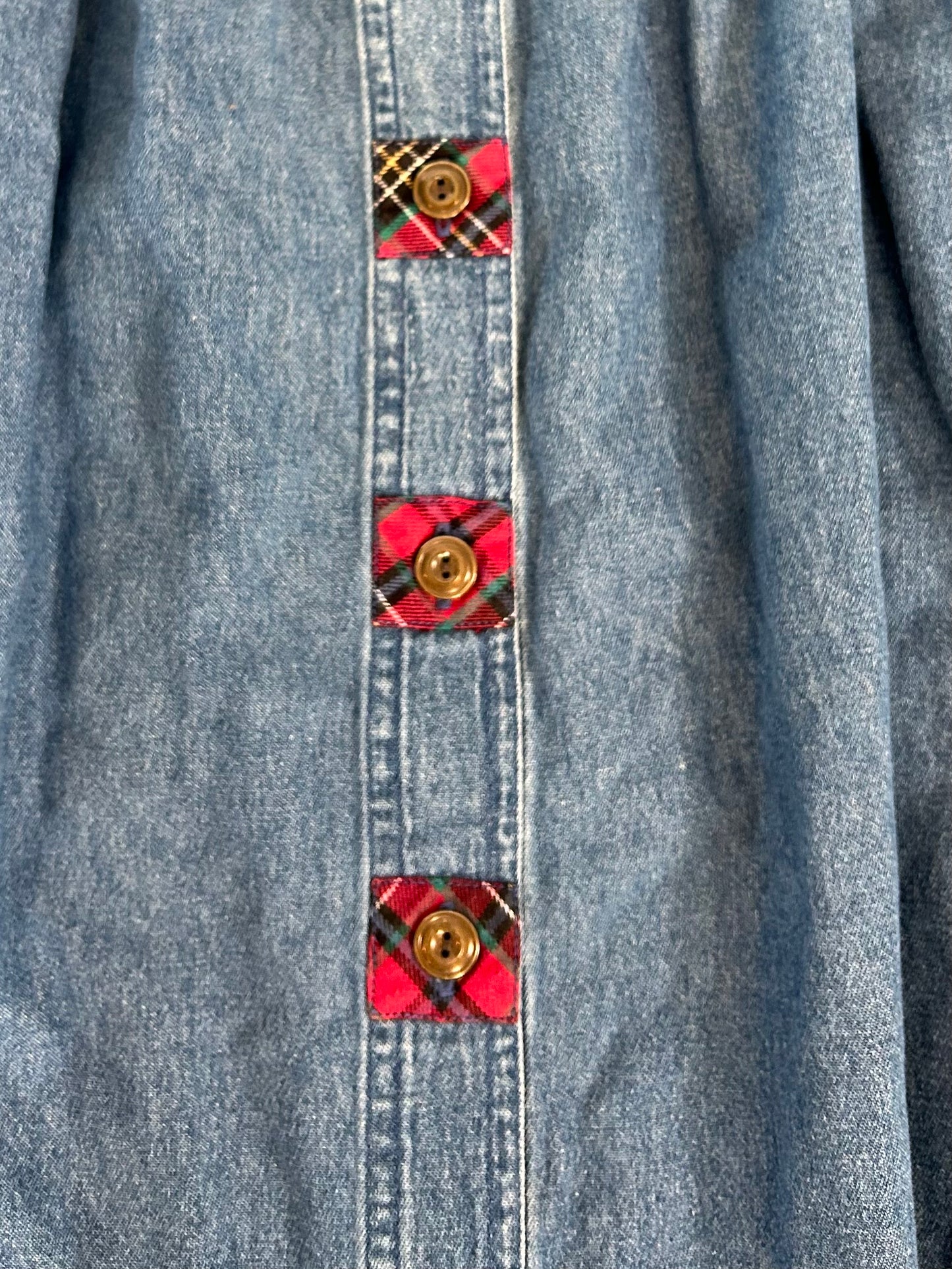 Vintage Denim Flowy skirt