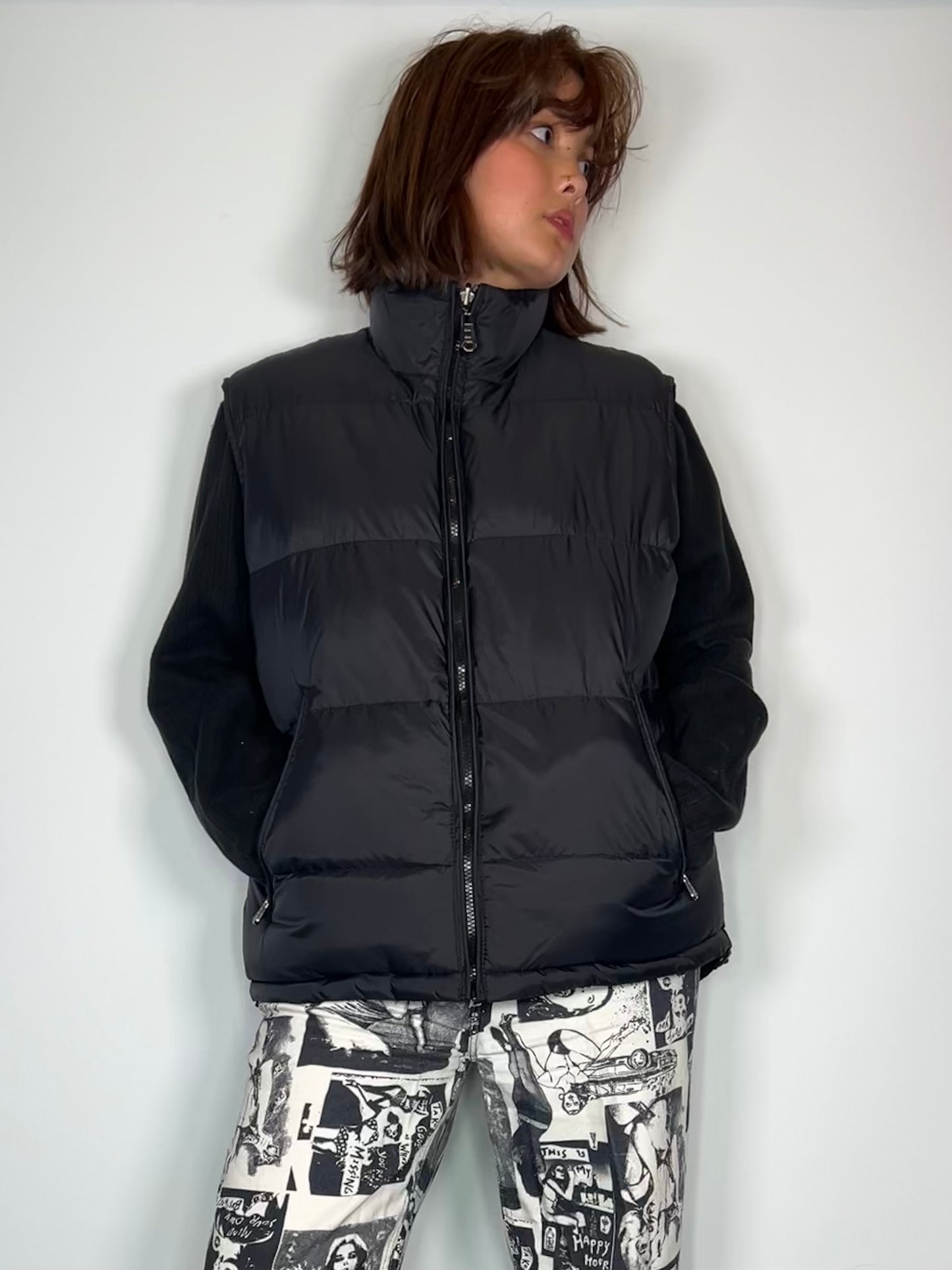 Black Puffer Vest