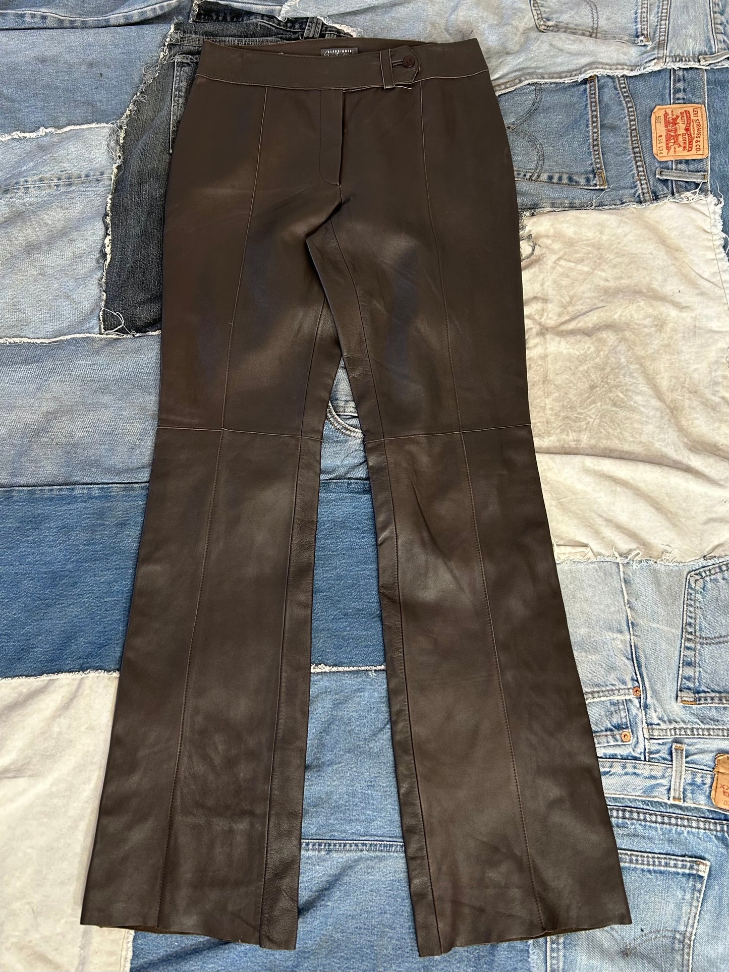 Chocolate Brown Leather Pants