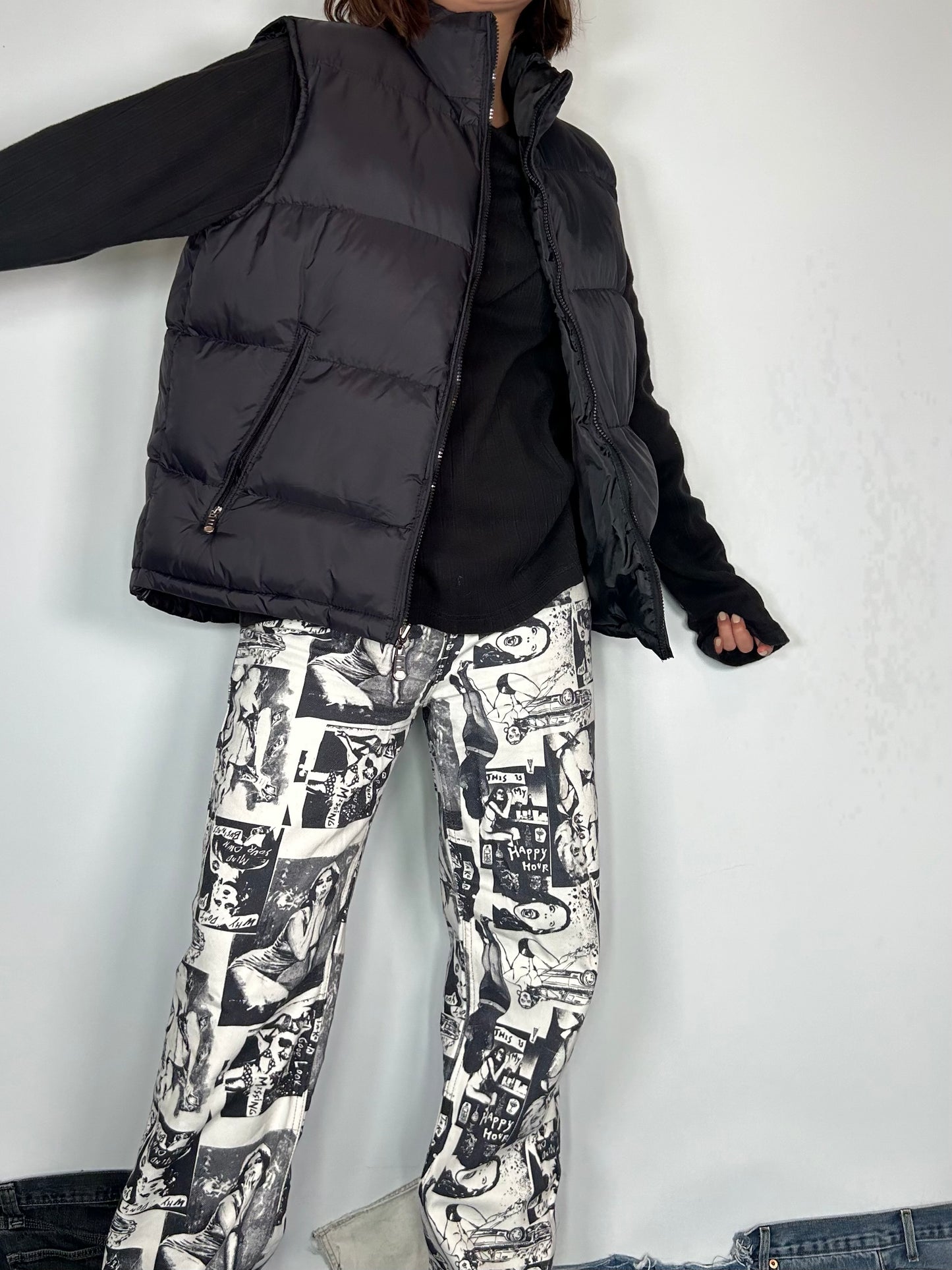Black Puffer Vest