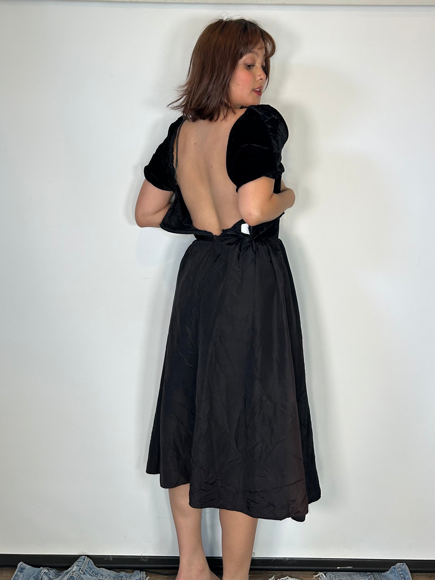 Vintage 80s Gothic Dress