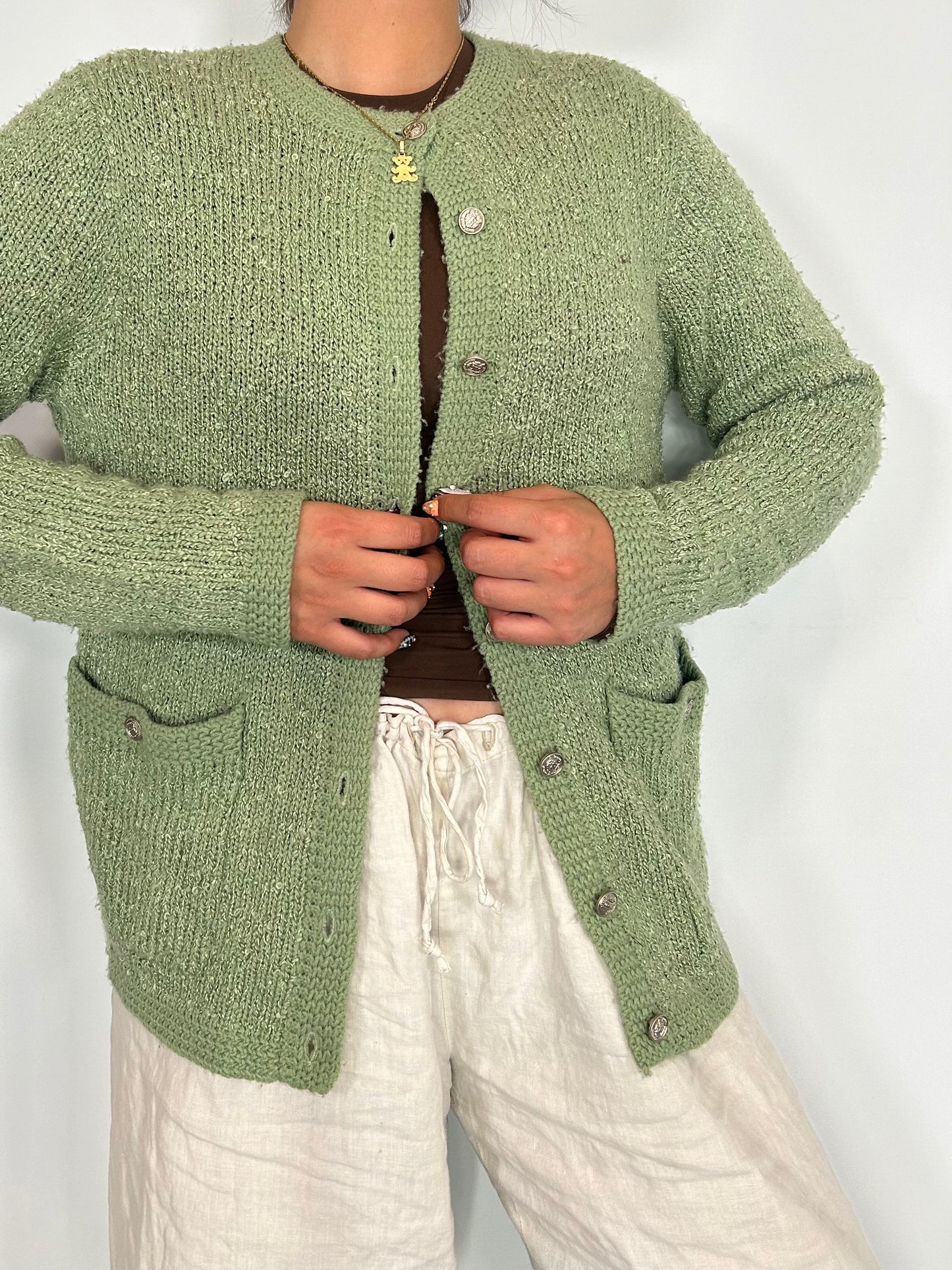 Vintage Green Cardigan