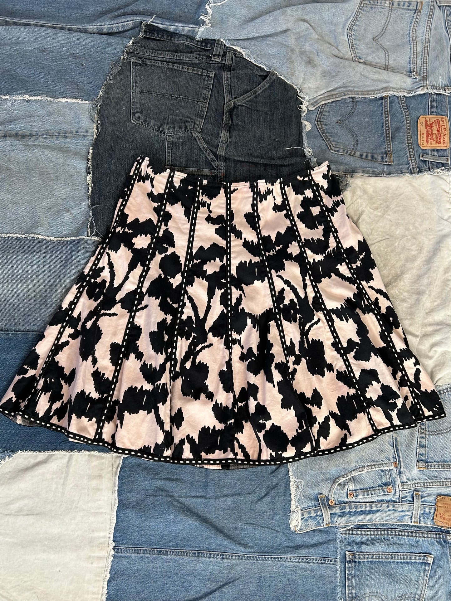 Pink Patterned Skirt
