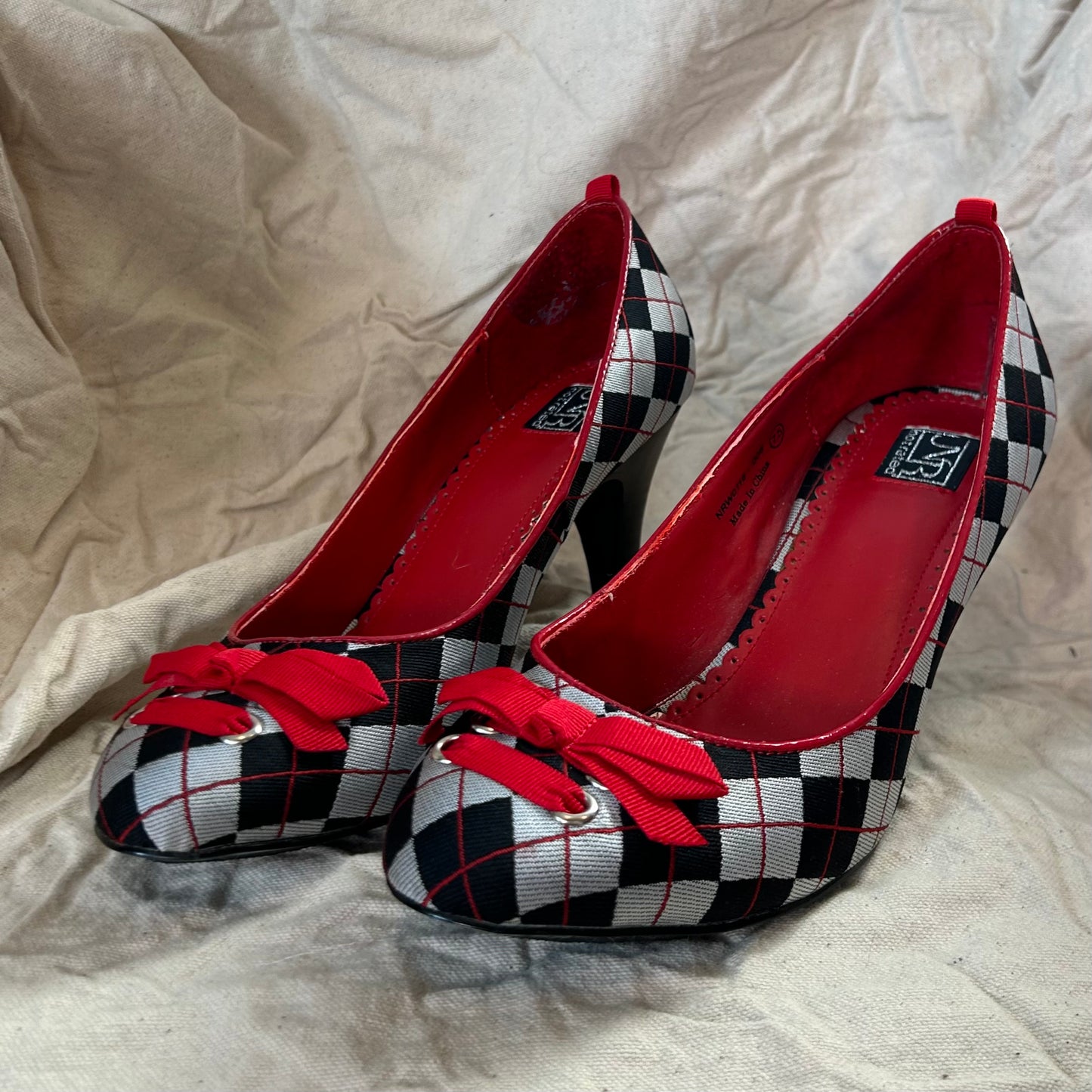 Argyle Kitten Heels