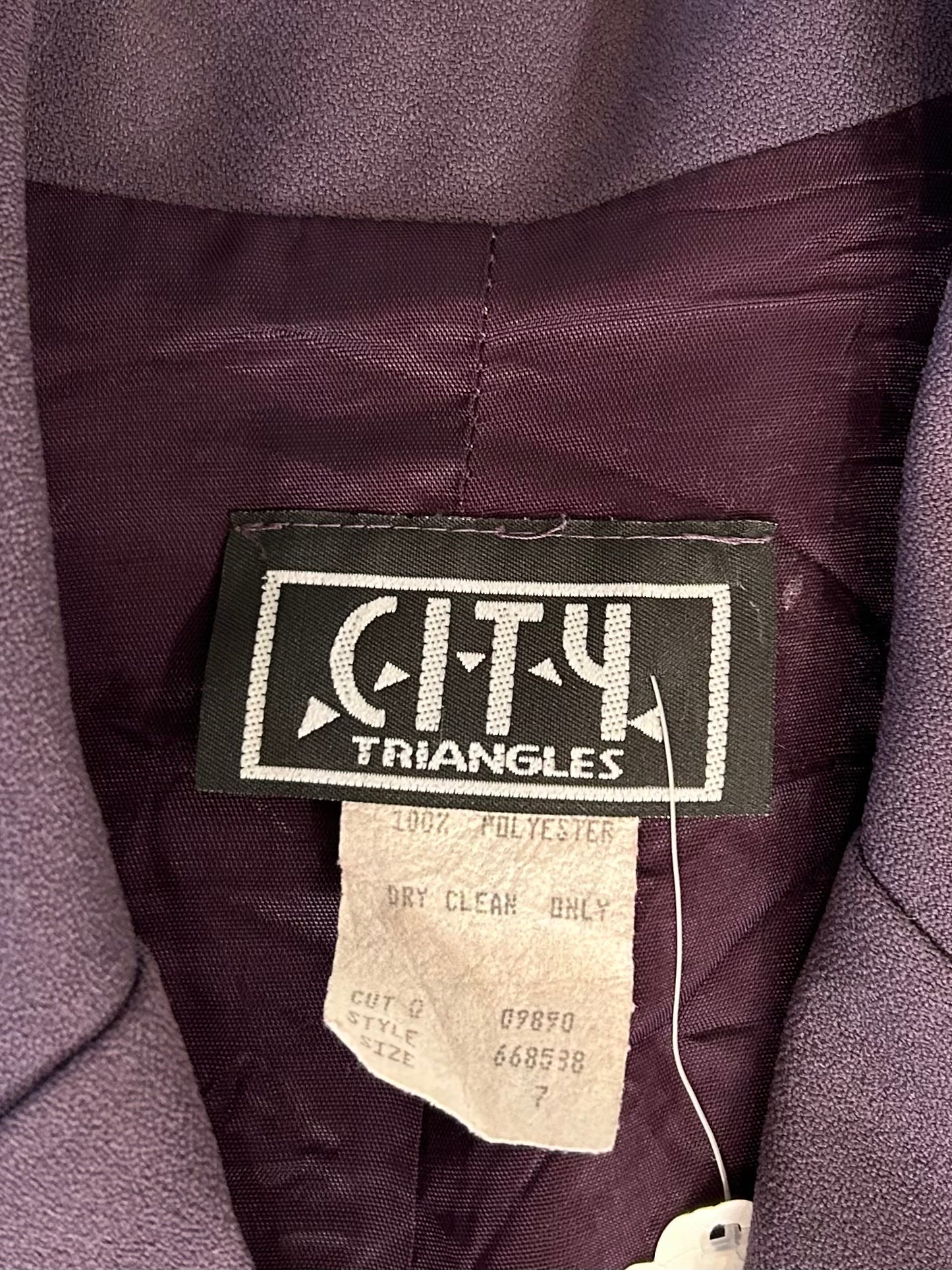 Vintage Purple Skirt Suit