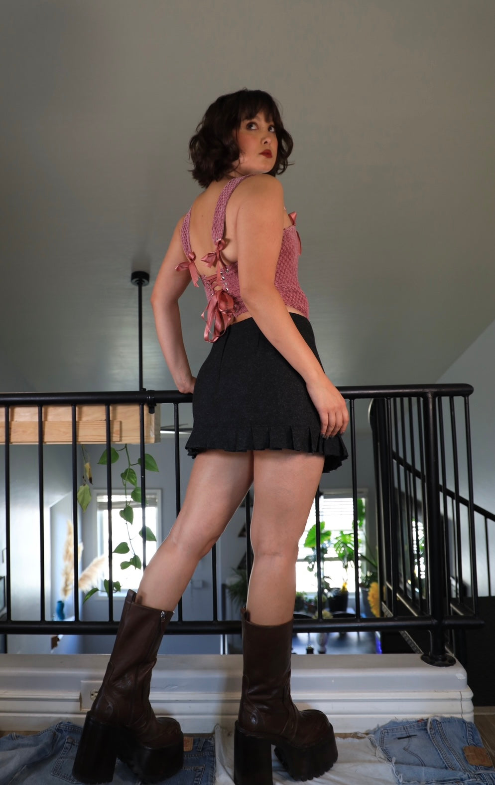 Bows! Bows! Bows! Pink Corset