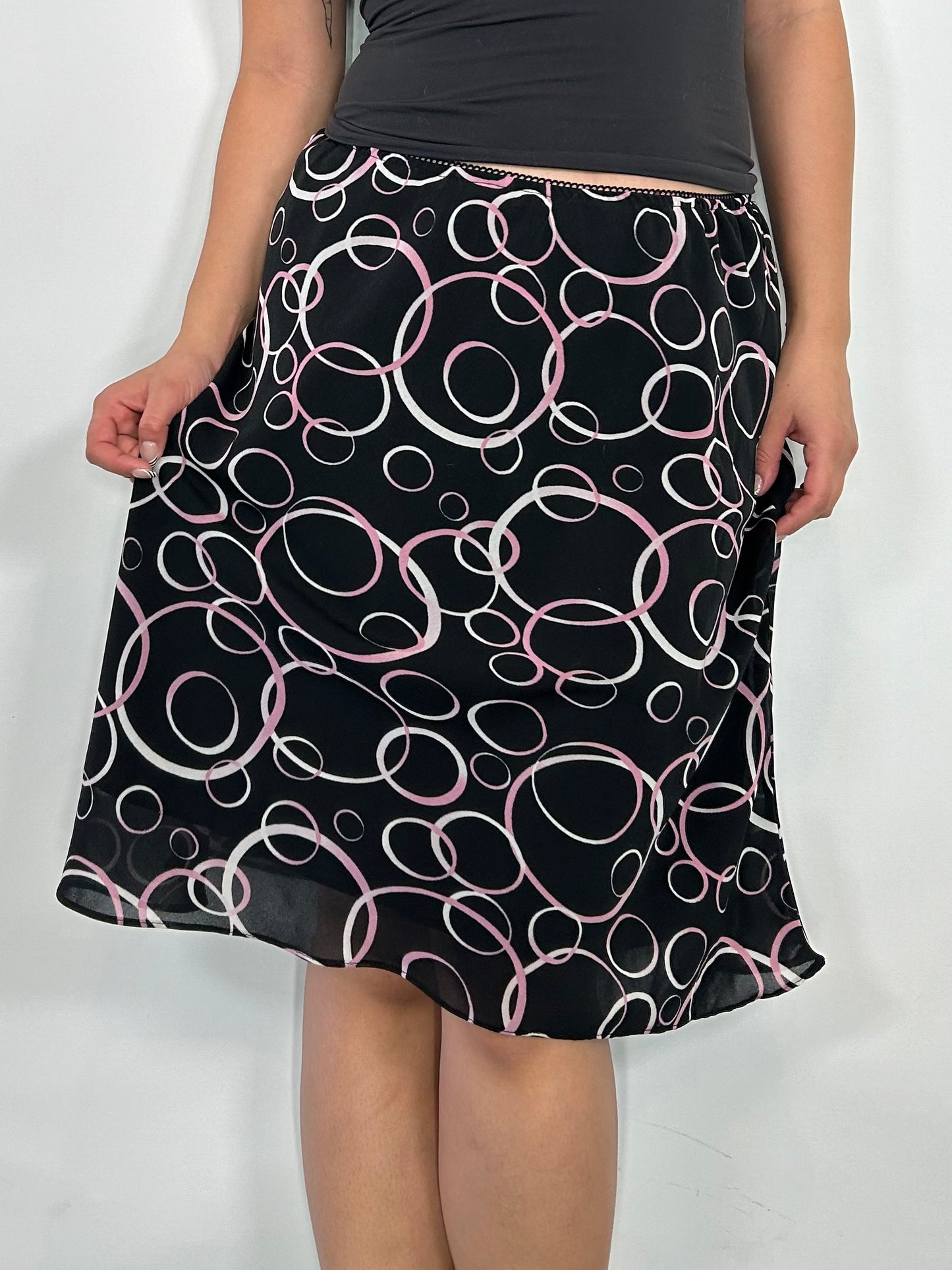 Vintage Circle Midi Skirt