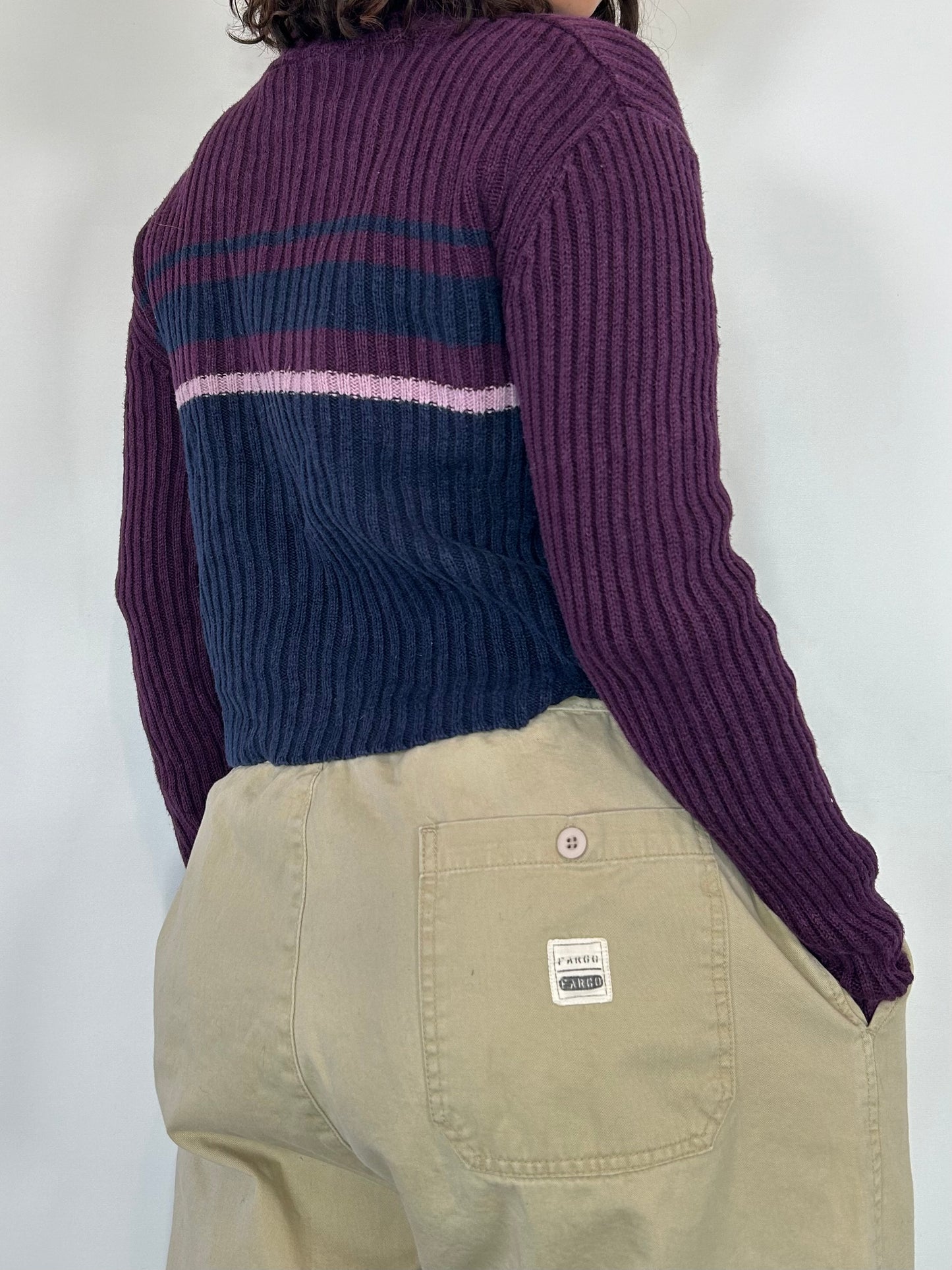 Vintage Striped Turtleneck