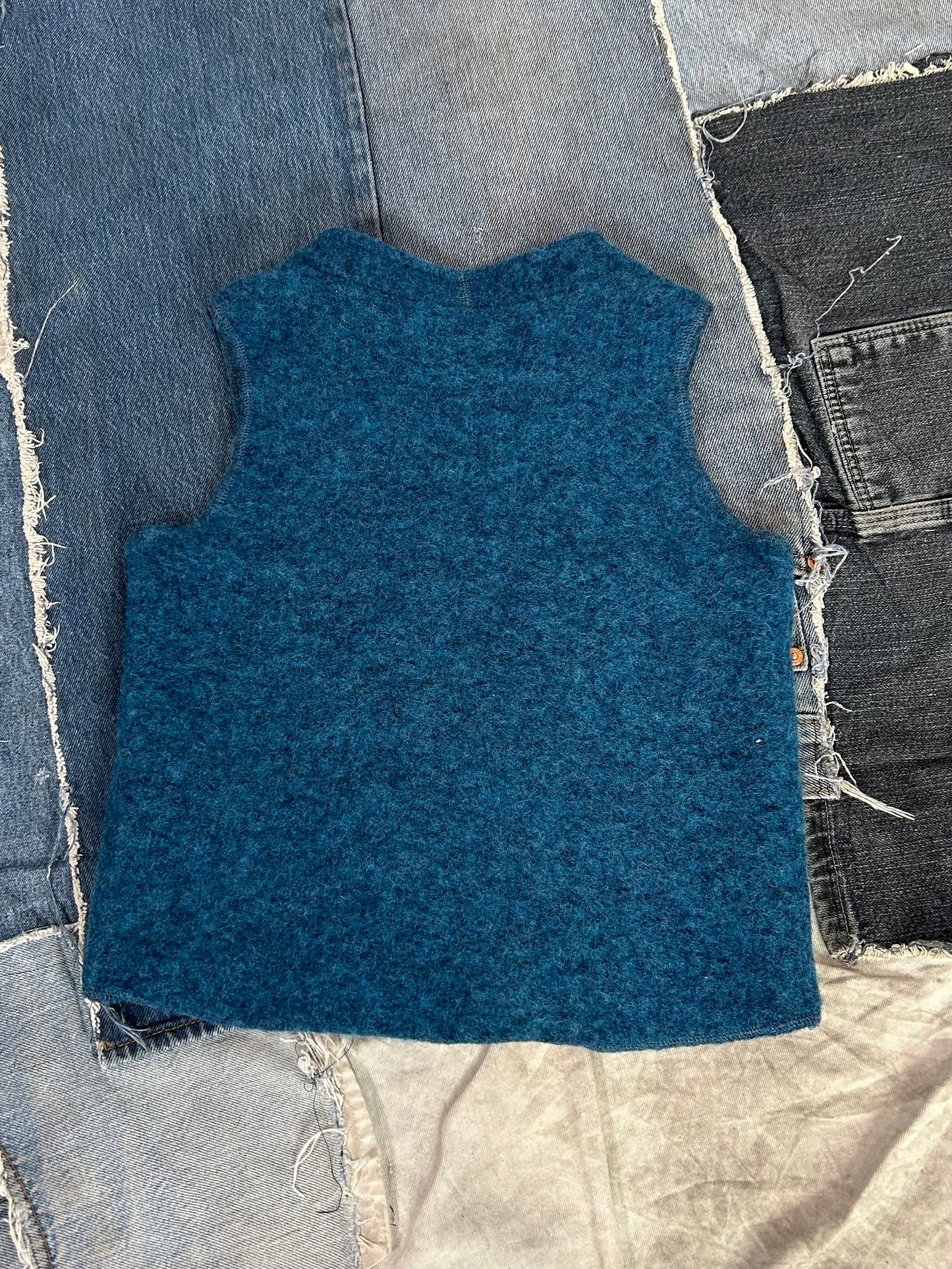 Blue Zip-up Vest