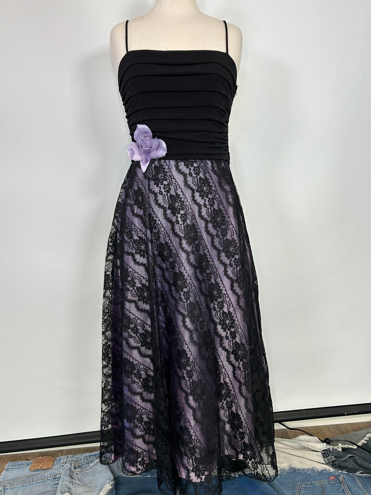 Vintage Purple Lacey Dress