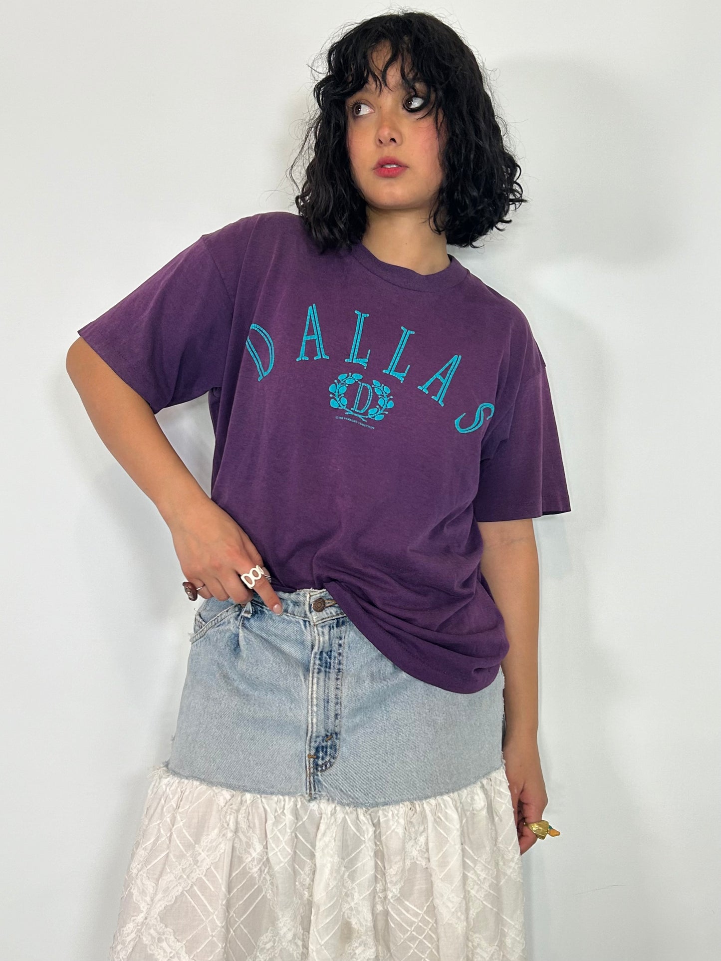 Vintage Purple Dallas Tee