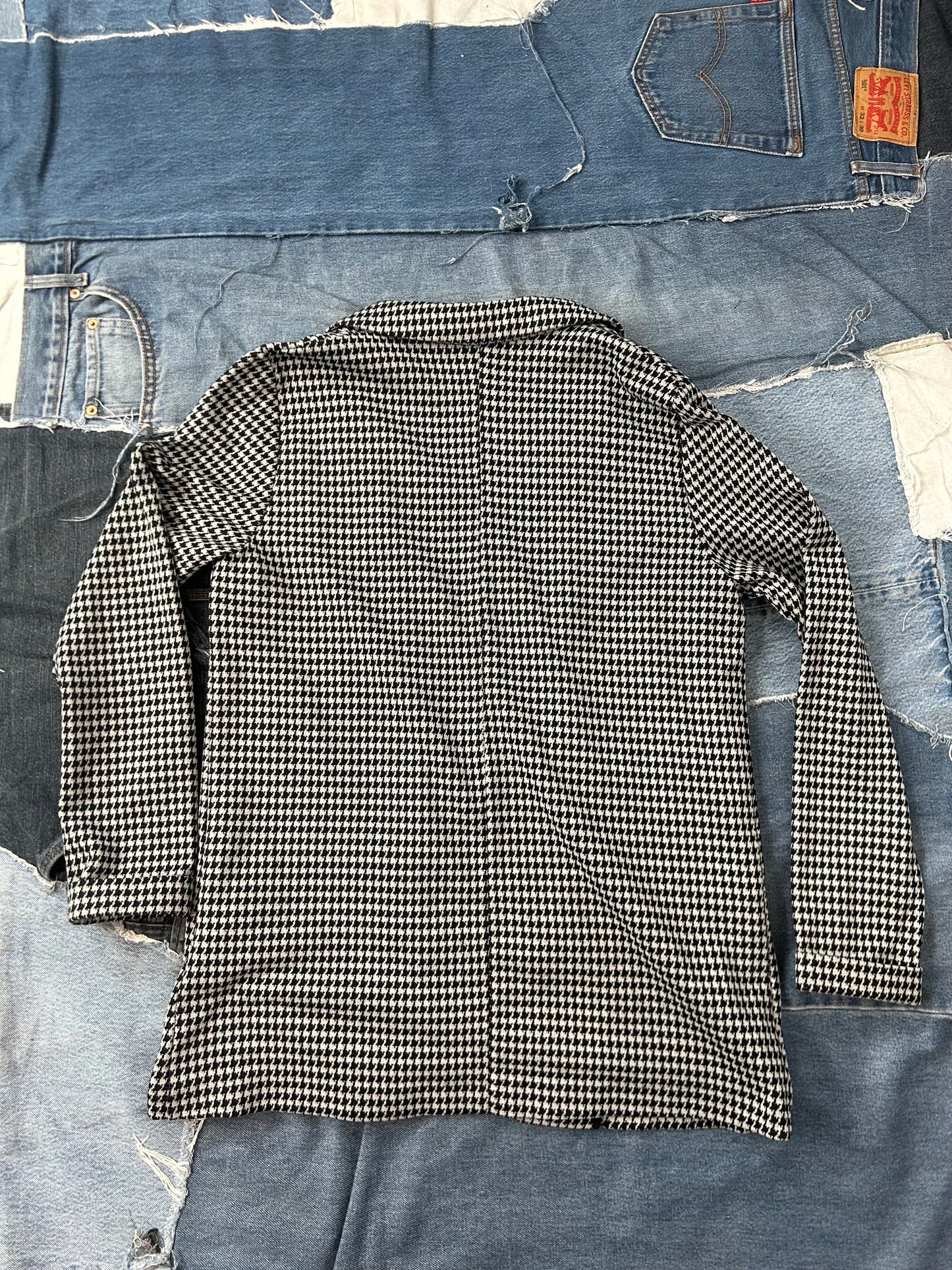 Houndstooth Relaxed Blazer