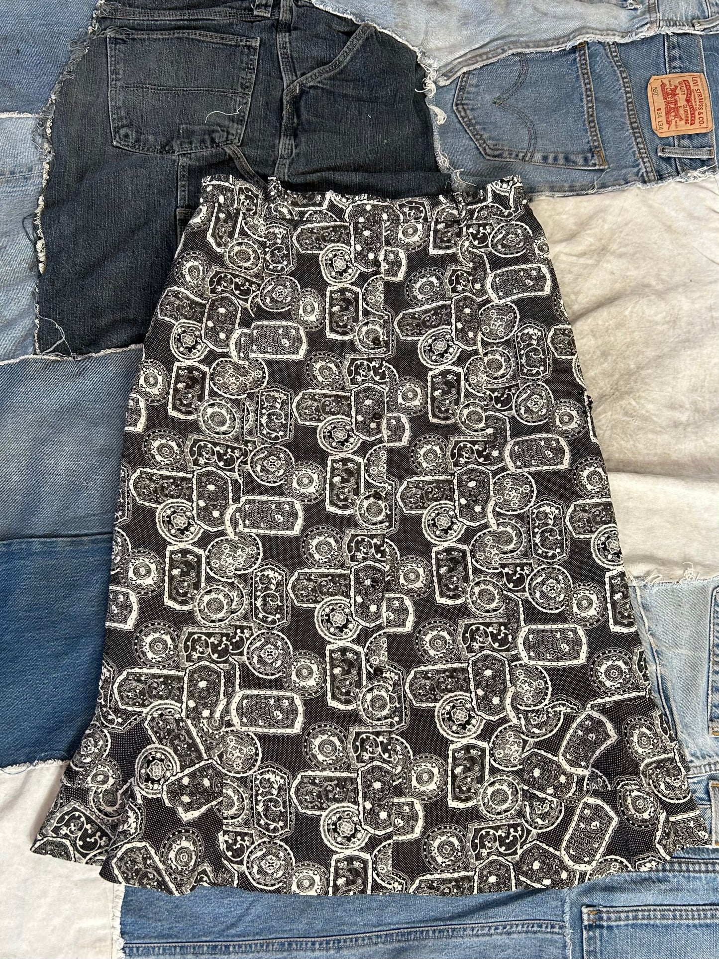 Vintage Patterned Skirt