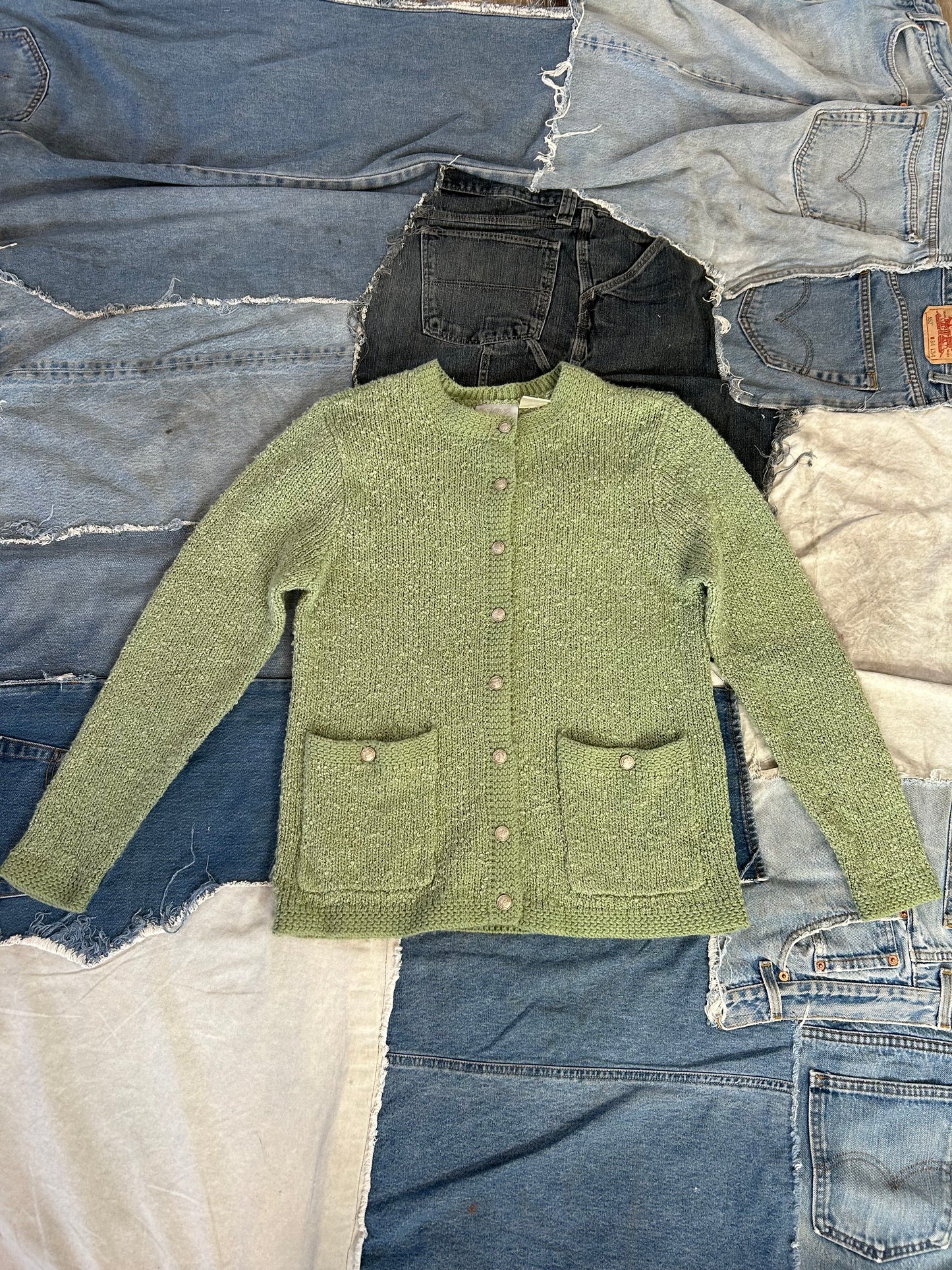Vintage Green Cardigan