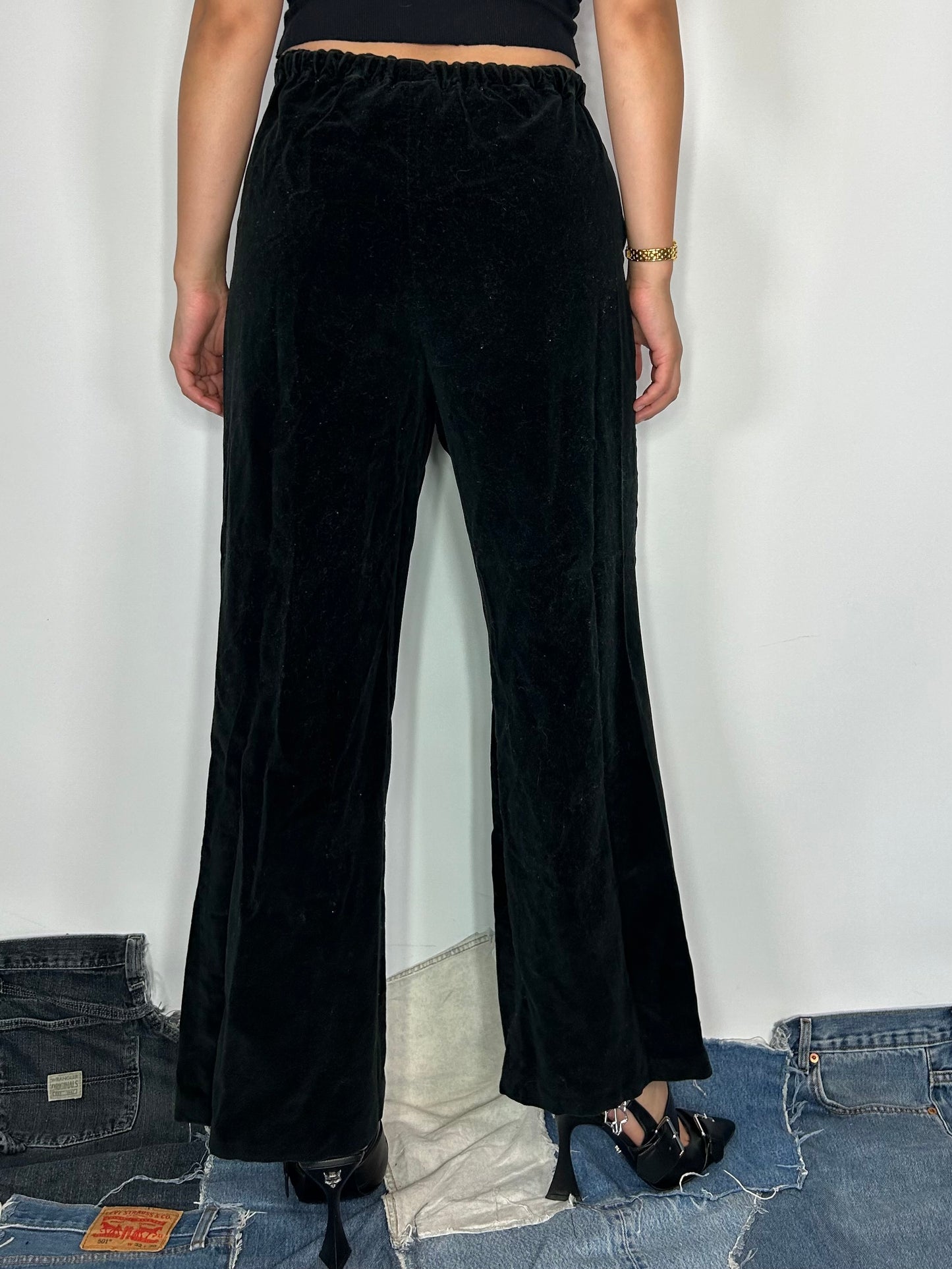 Black Velvet Pants