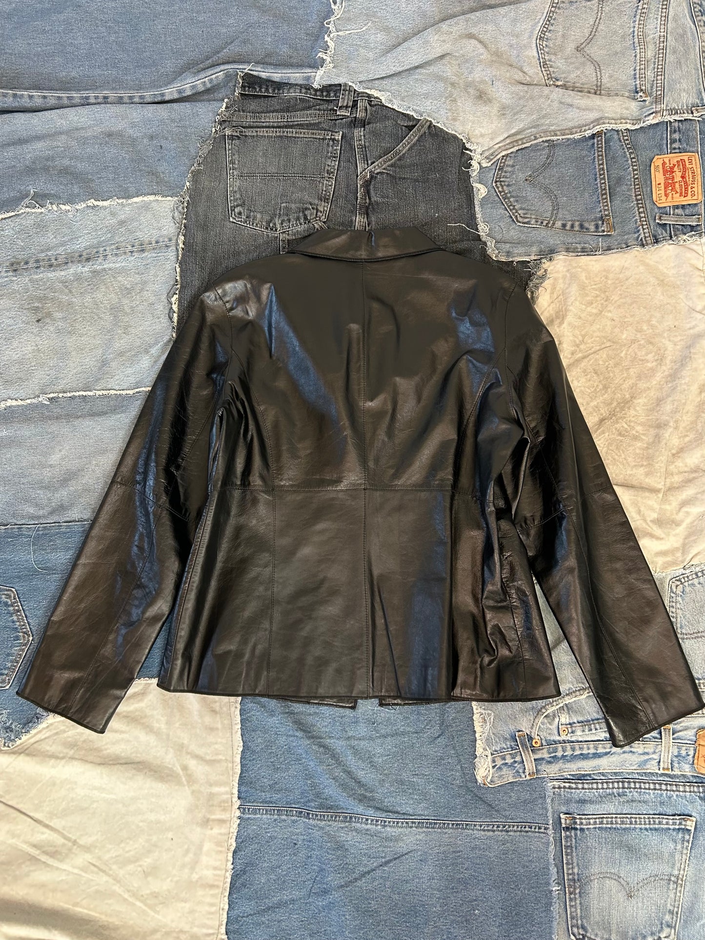 Leather Black Blazer