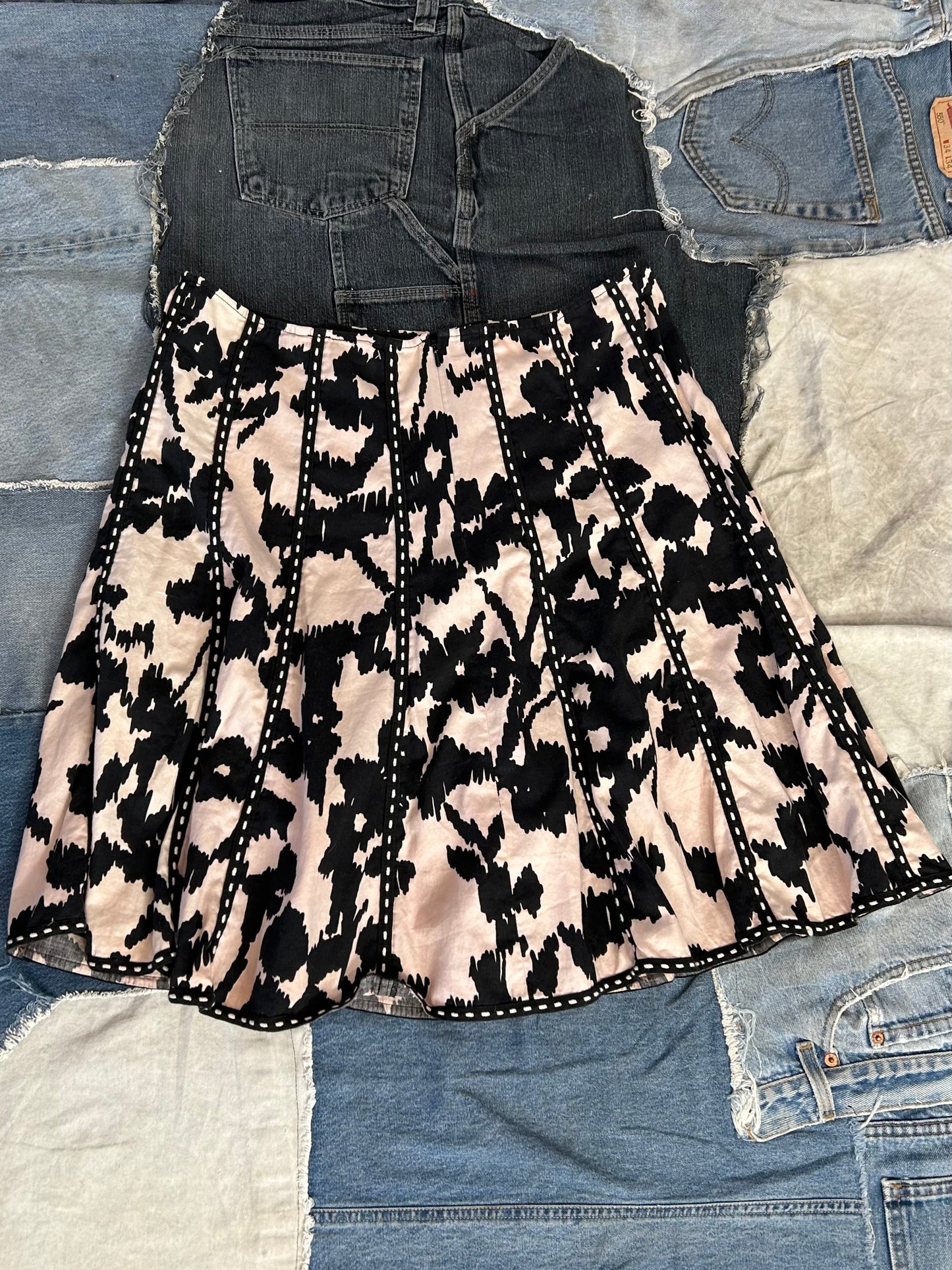 Pink Patterned Skirt