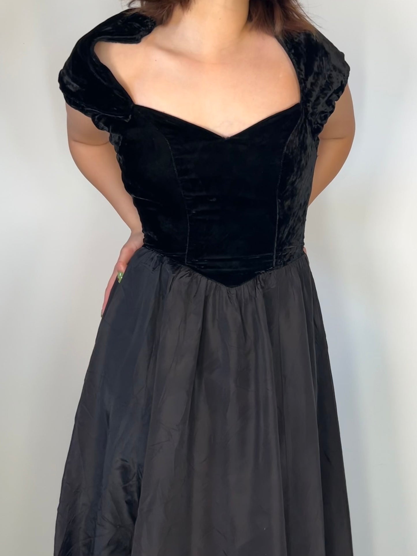 Vintage 80s Gothic Dress