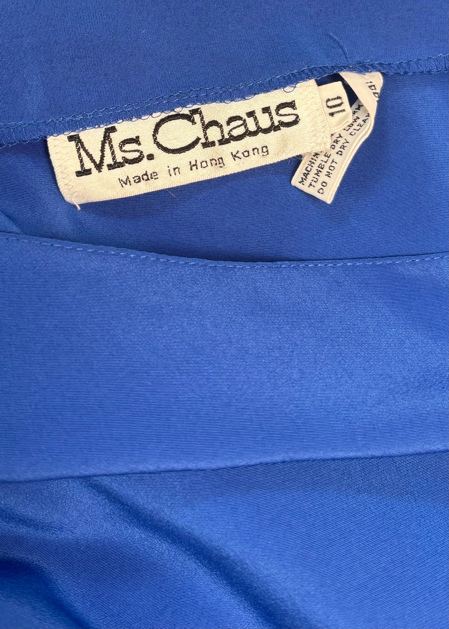 Vintage Blue Tie Dress