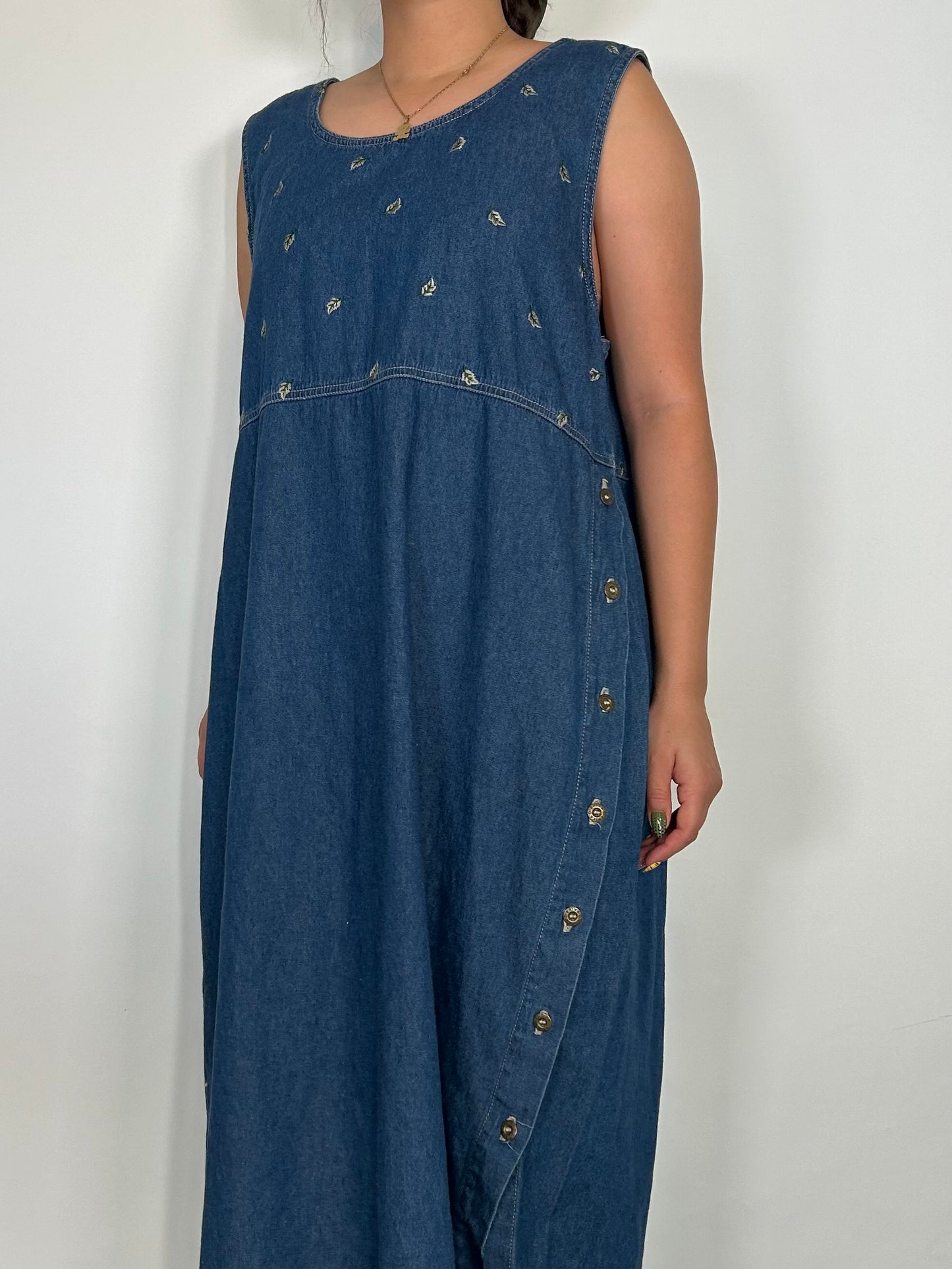 Vintage Denim Button up Dress