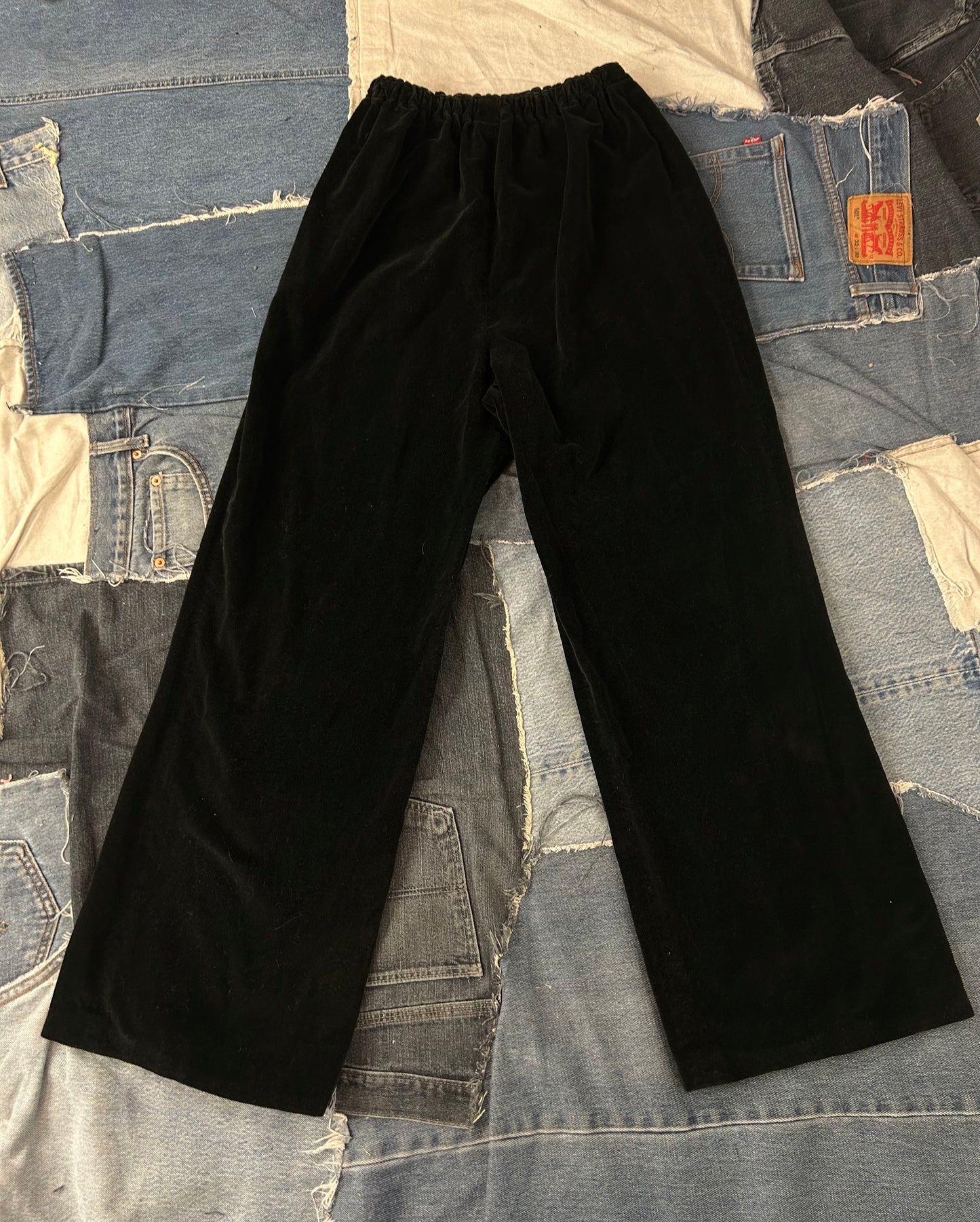 Black Velvet Pants