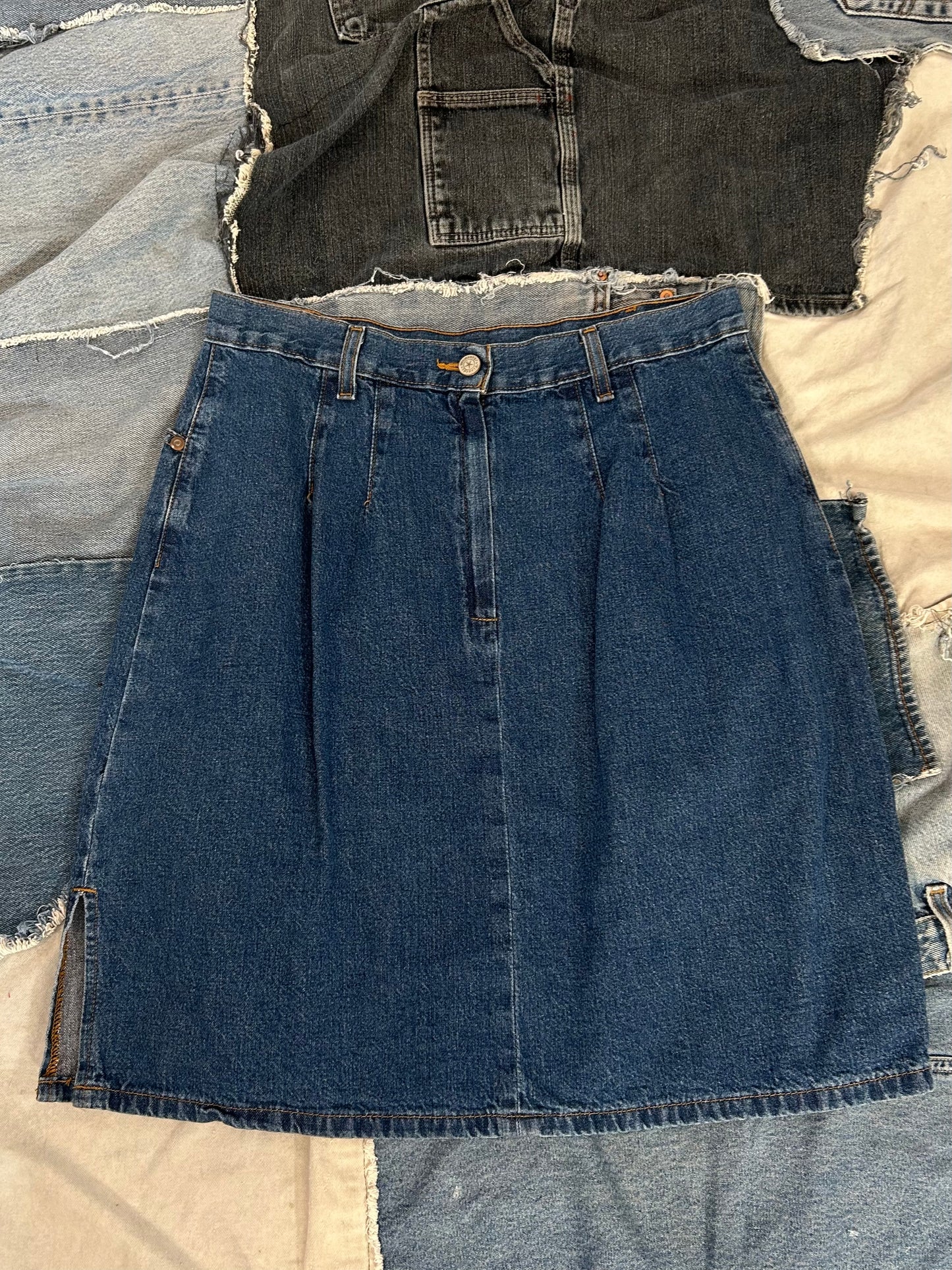 Classic Vintage Denim Skirt
