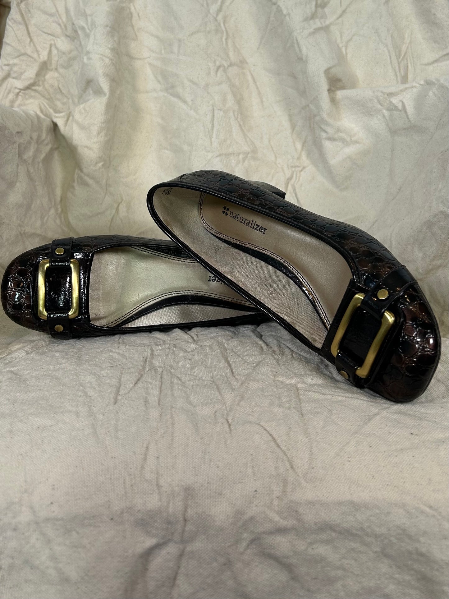 Vintage Buckled Heels