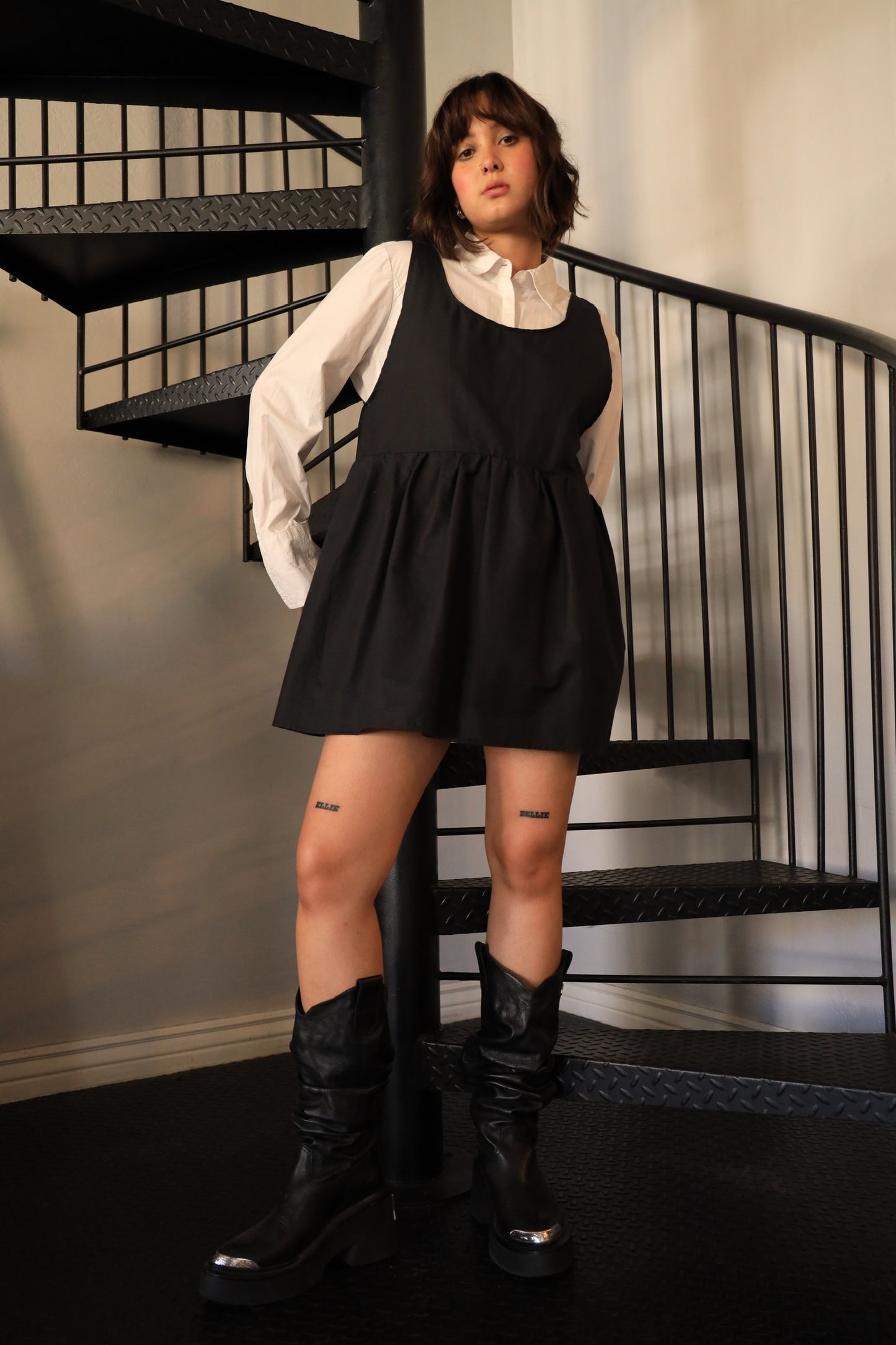 Pitch Black Mini Dress