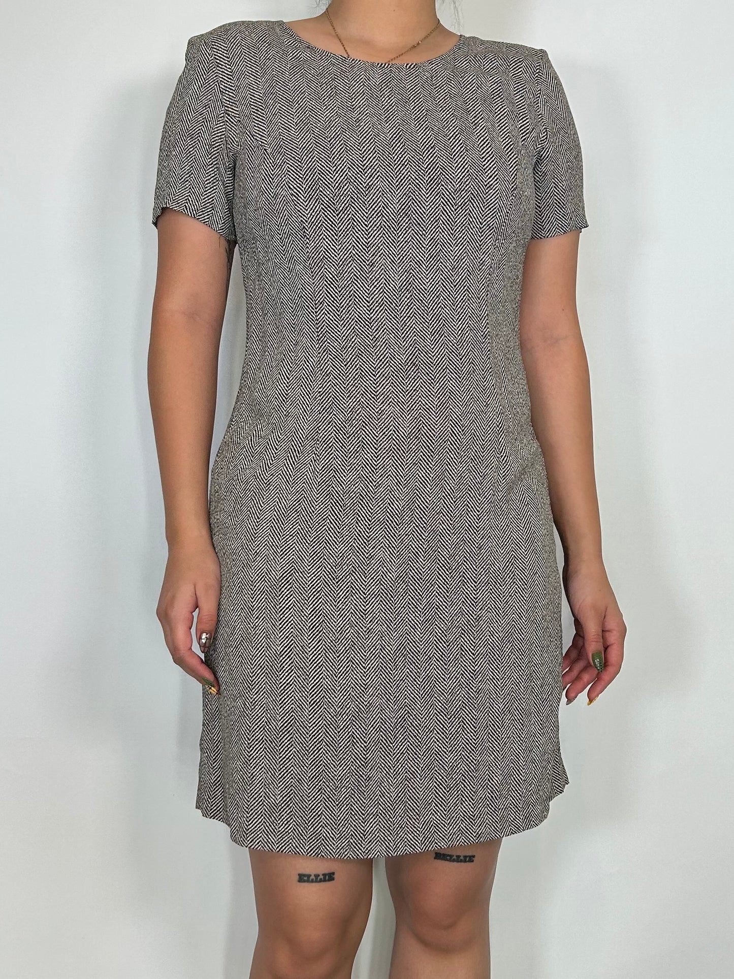 Vintage Patterned Mini Dress