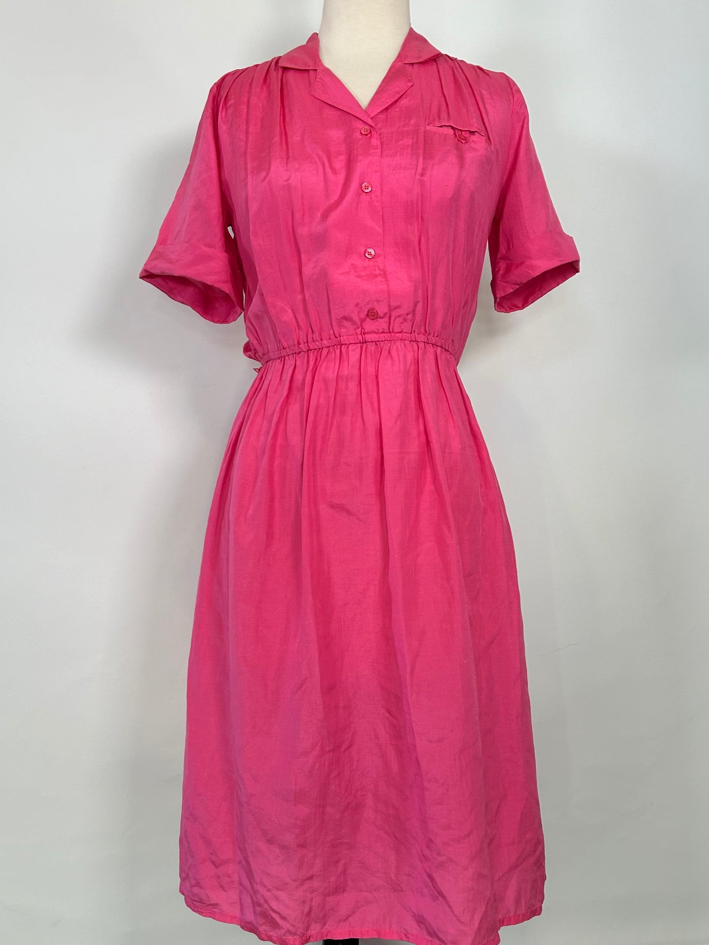 Vintage Silky Pink Dress