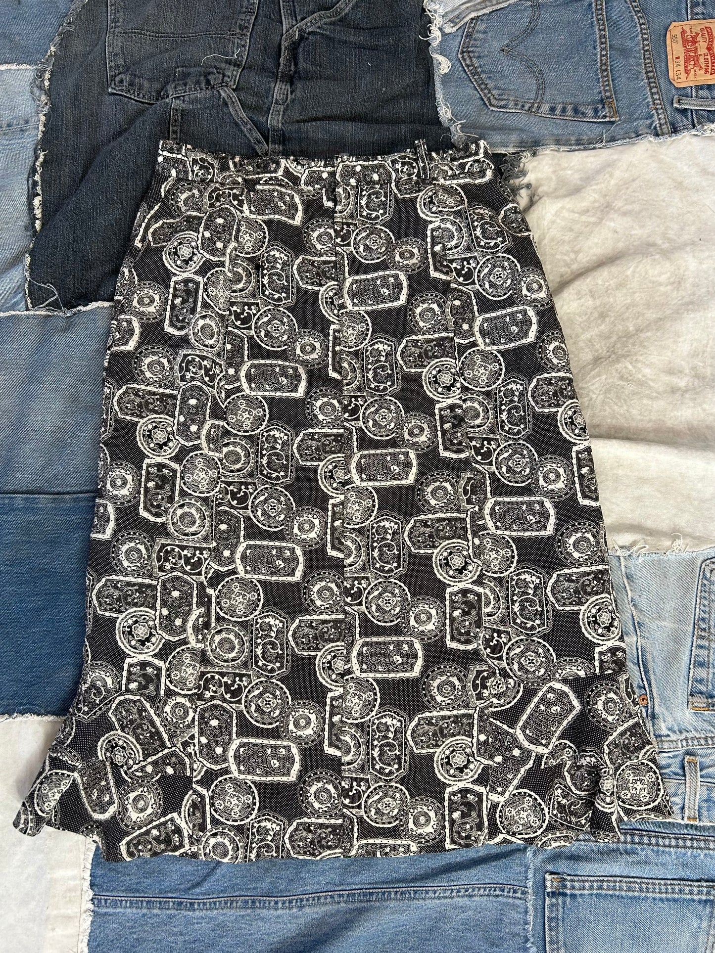 Vintage Patterned Skirt