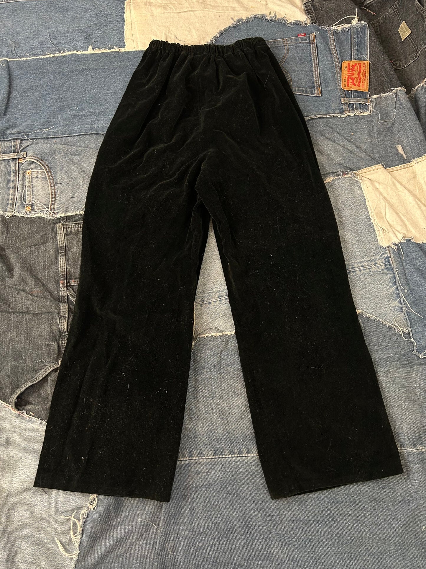 Black Velvet Pants