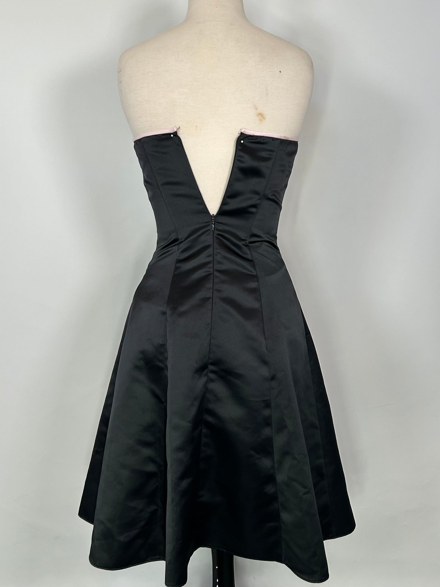 Vintage Strapless Bow Dress