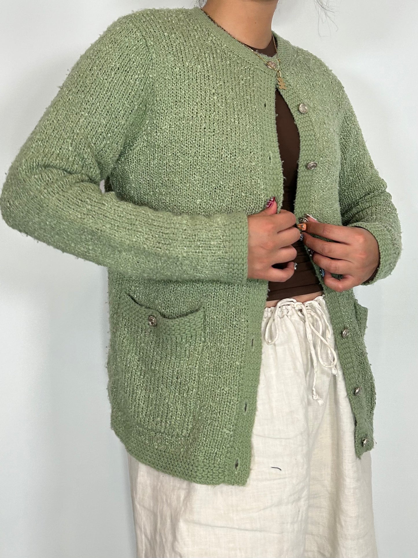 Vintage Green Cardigan